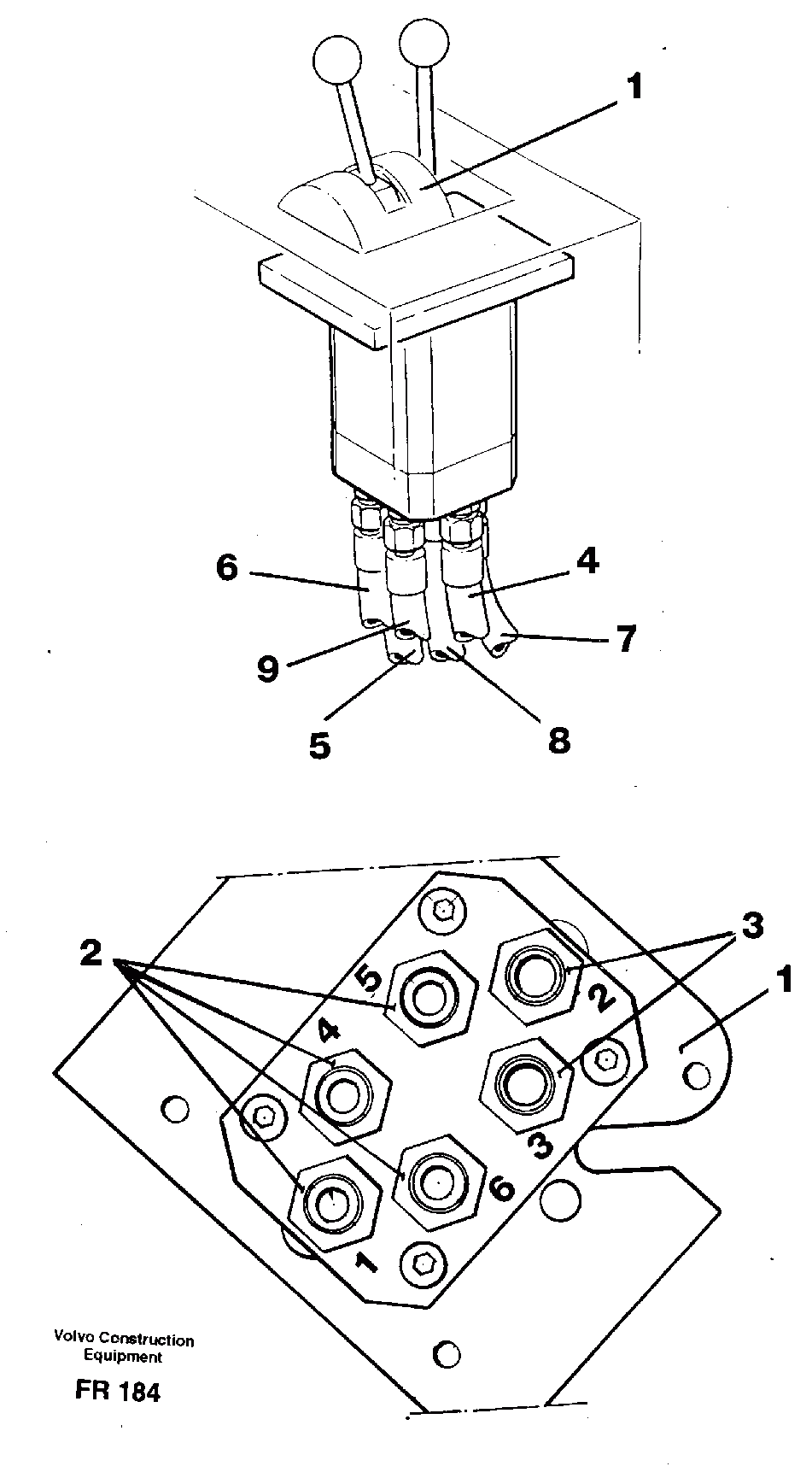 Схема запчастей Volvo EW130 - 27380 Control valve incl. hoses and fittings EW130 ?KERMAN ?KERMAN EW130 SER NO - 447