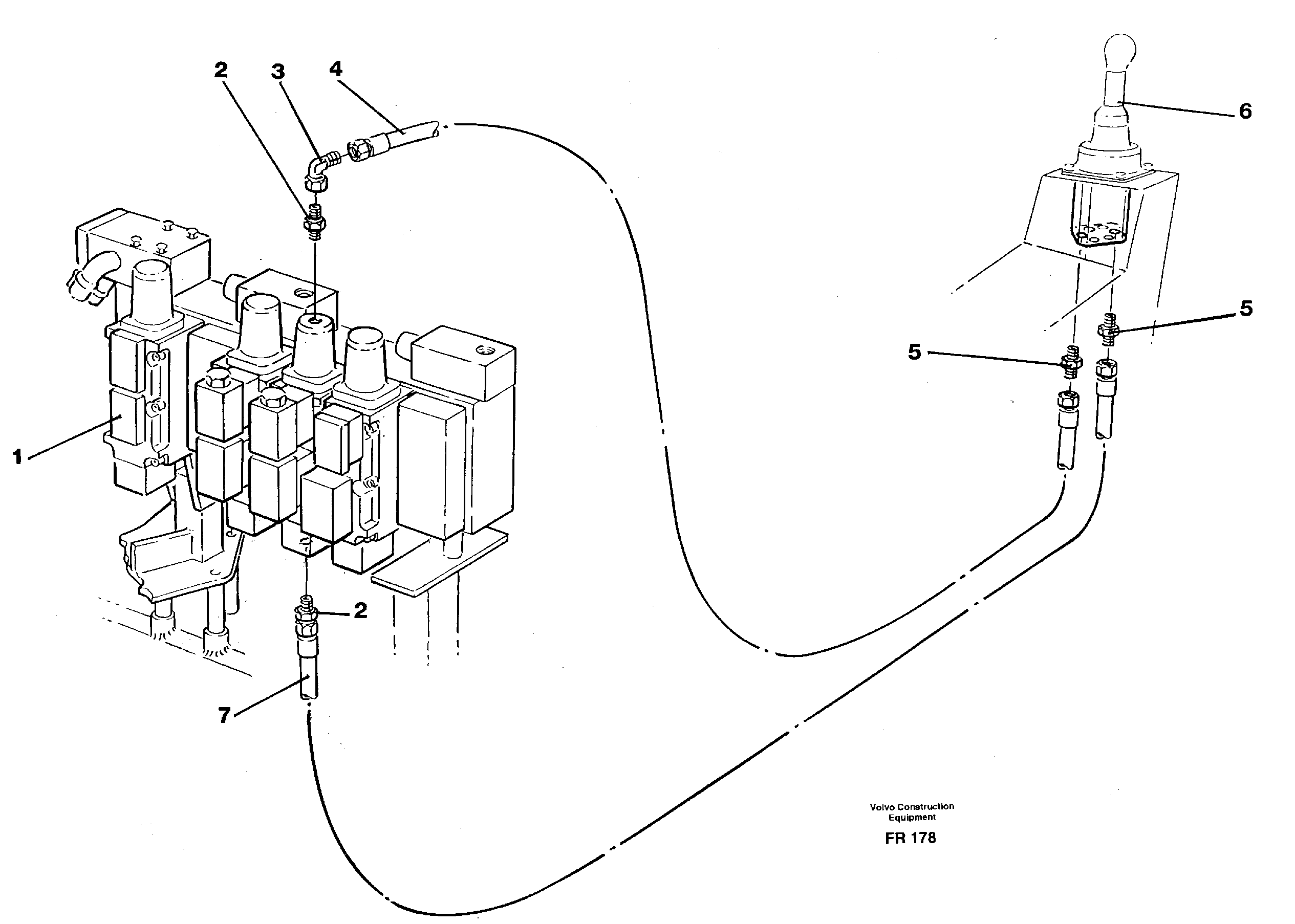 Схема запчастей Volvo EW130 - 34721 Servo hydraulics, dipper arm EW130 ?KERMAN ?KERMAN EW130 SER NO - 447