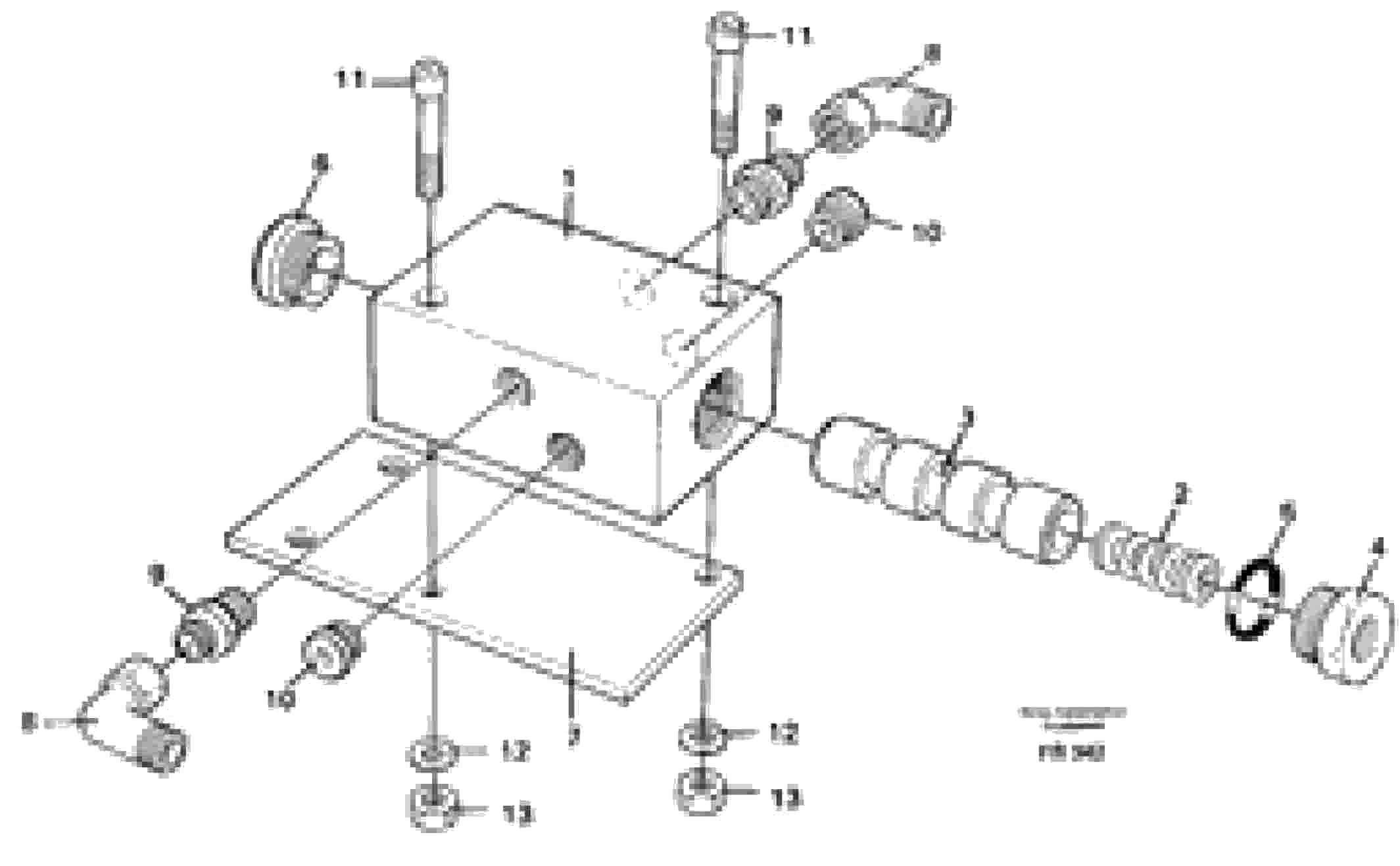 Схема запчастей Volvo EW130 - 31322 Relay valve EW130 ?KERMAN ?KERMAN EW130 SER NO - 447