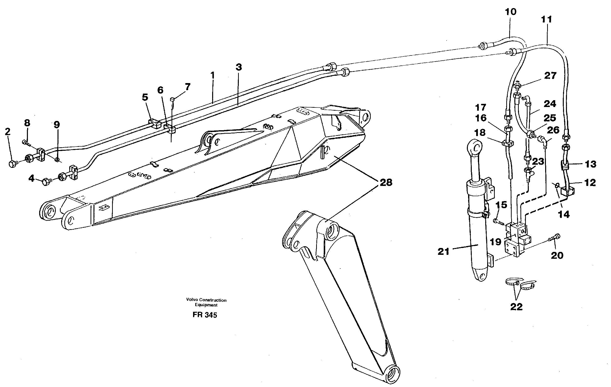 Схема запчастей Volvo EW130 - 94441 Hammerequipment on adjustable boom EW130 ?KERMAN ?KERMAN EW130 SER NO - 447