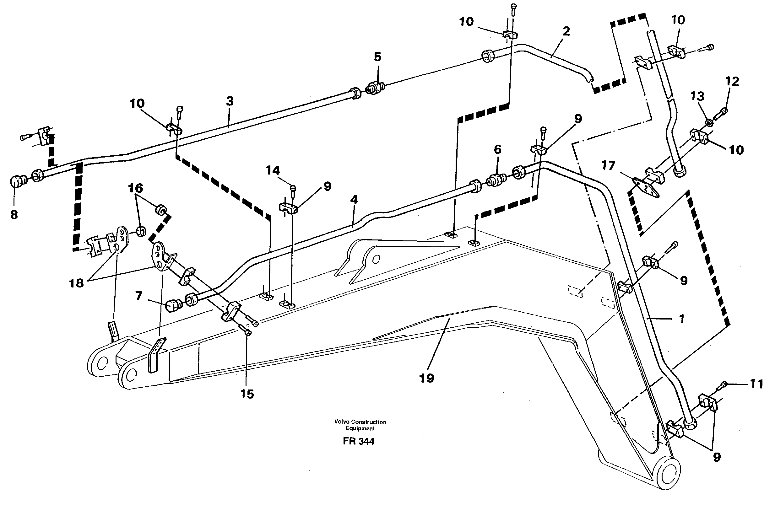 Схема запчастей Volvo EW130 - 95111 Hammer equipment on boom EW130 ?KERMAN ?KERMAN EW130 SER NO - 447