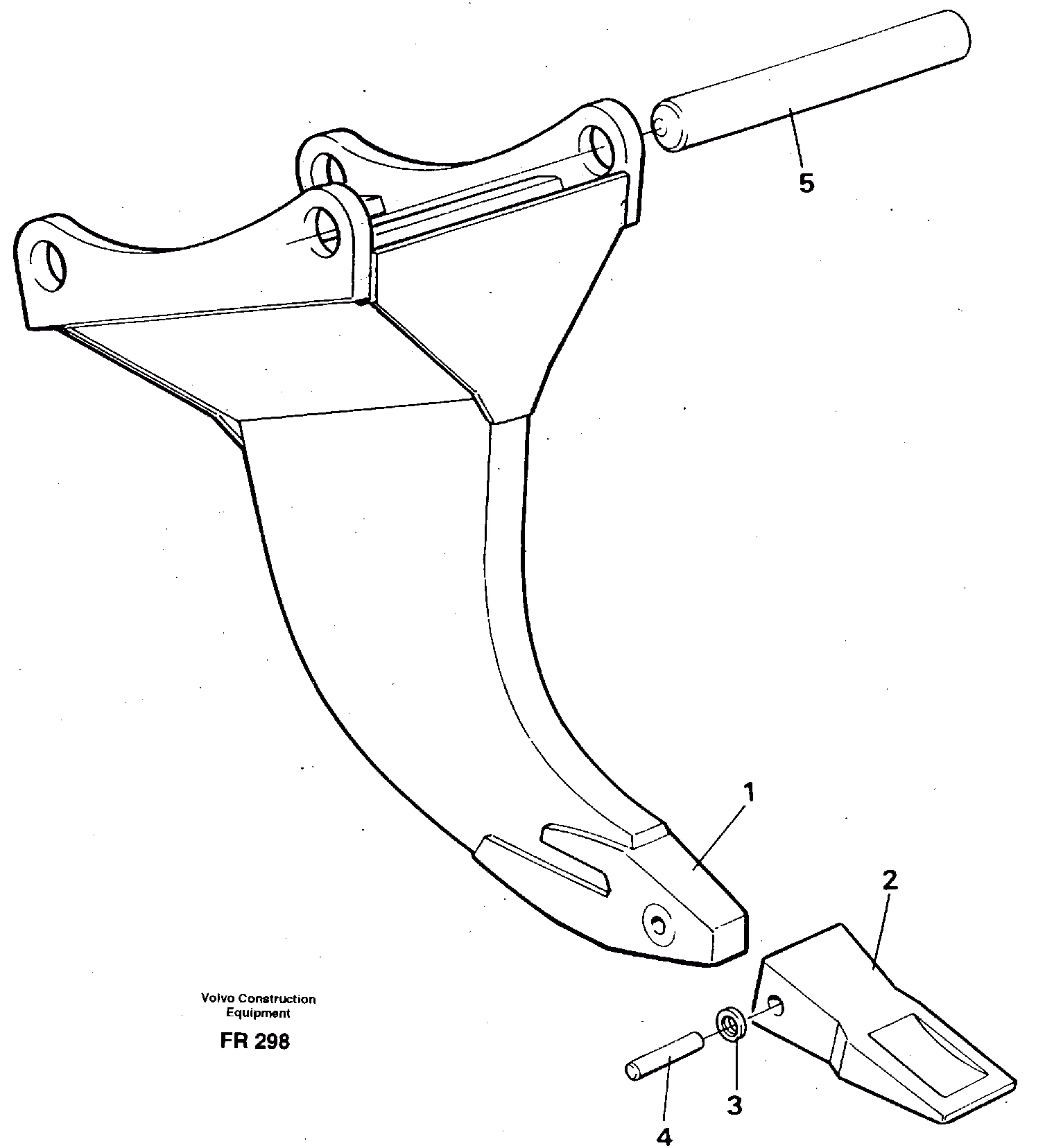 Схема запчастей Volvo EW130 - 12282 Рыхлитель EW130 ?KERMAN ?KERMAN EW130 SER NO - 447