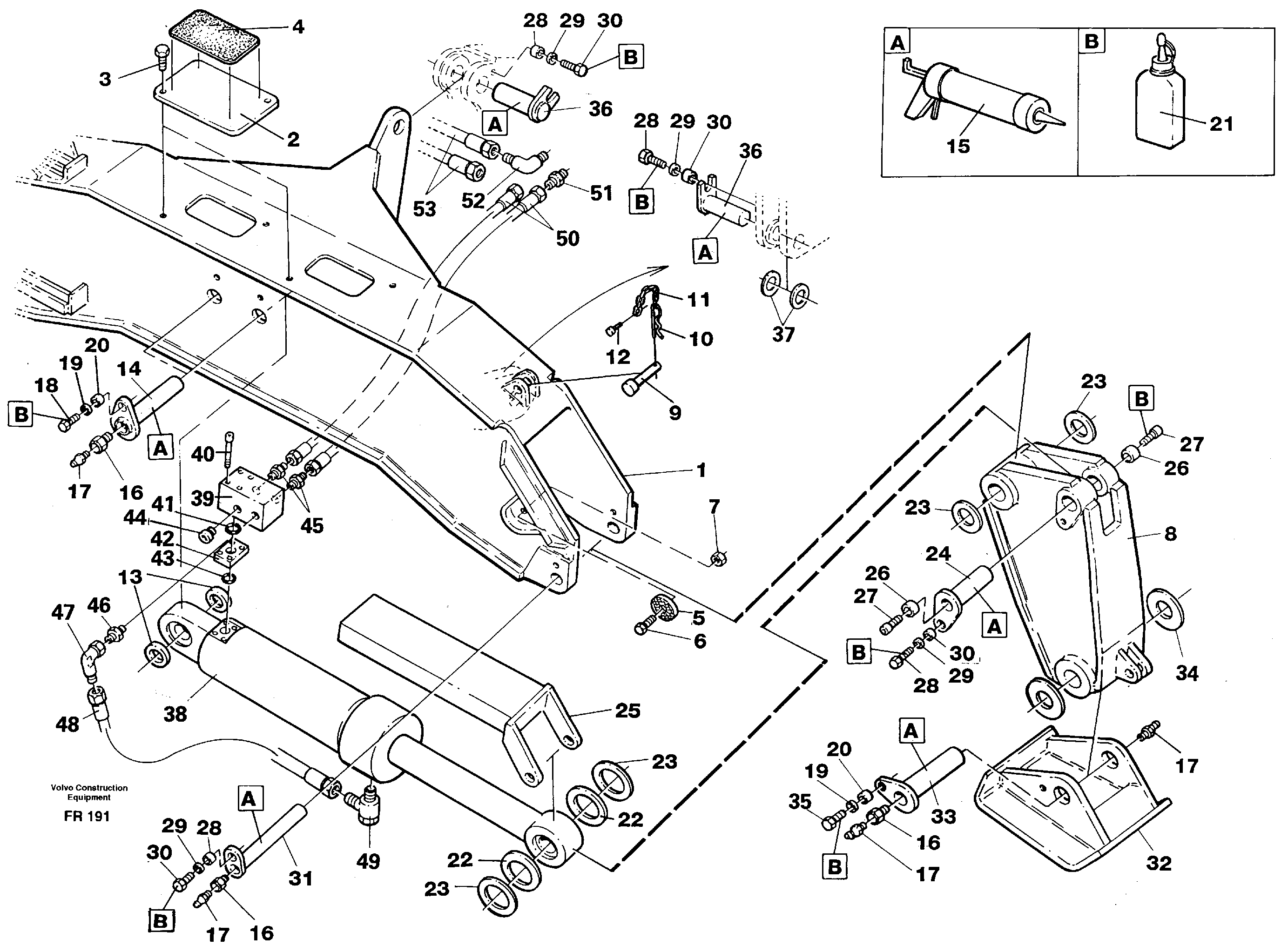 Схема запчастей Volvo EW130 - 31100 Stabilisors flexible plates EW130 ?KERMAN ?KERMAN EW130 SER NO - 447