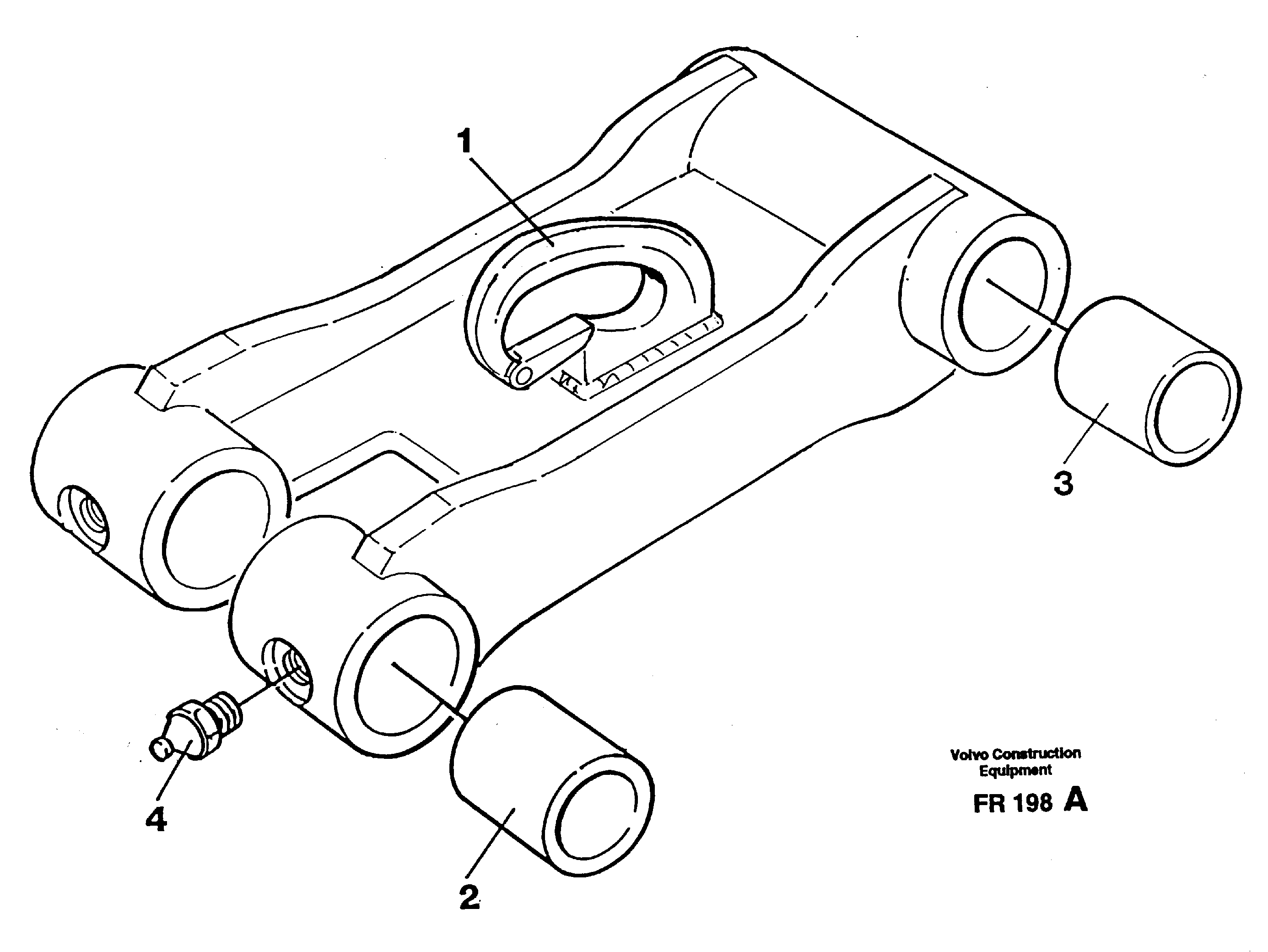 Схема запчастей Volvo EW130 - 31512 Bucket link EW130 ?KERMAN ?KERMAN EW130 SER NO - 447