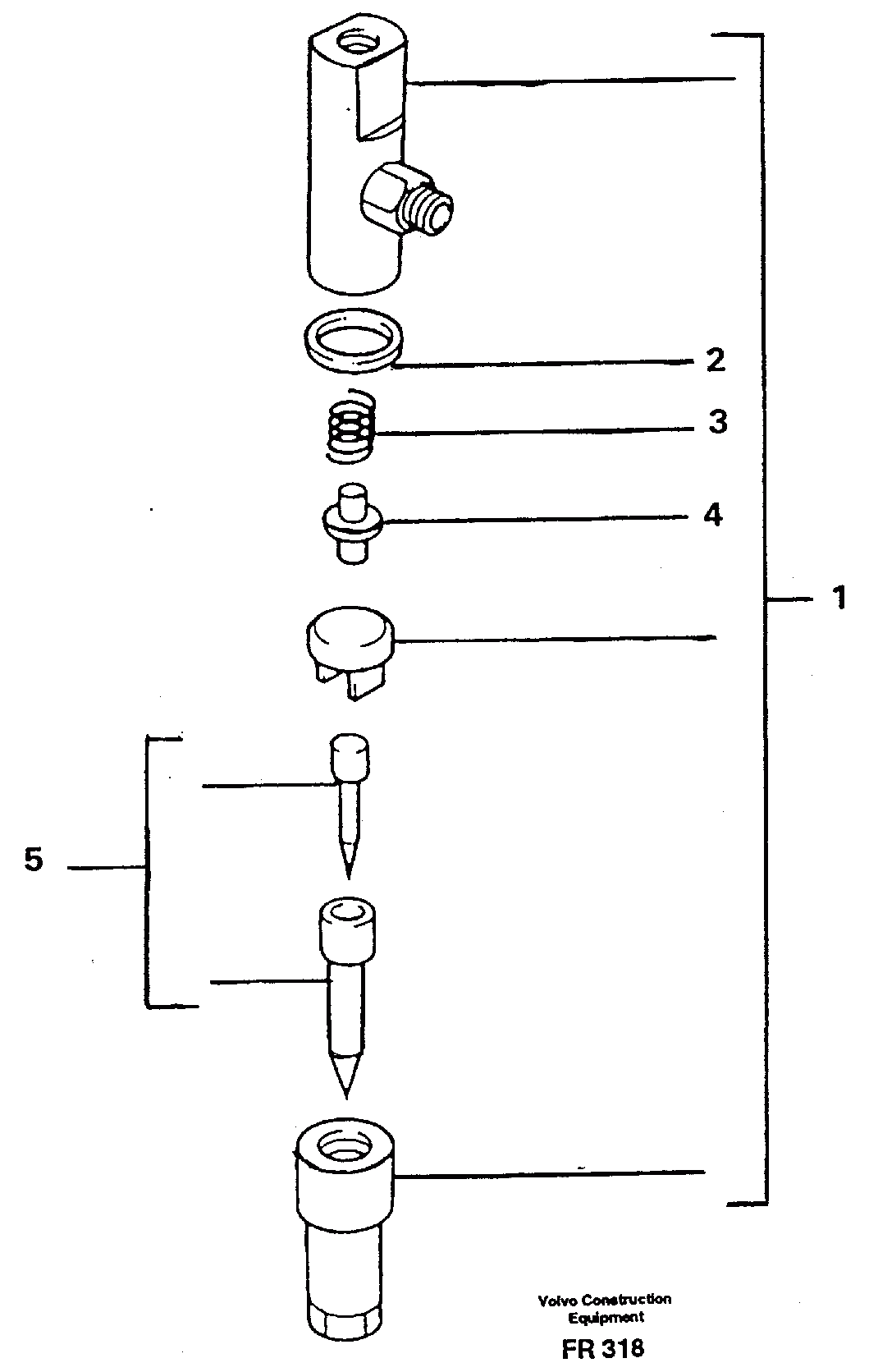 Схема запчастей Volvo EW130 - 26718 Форсунка топливная (инжектор) EW130 ?KERMAN ?KERMAN EW130 SER NO - 447