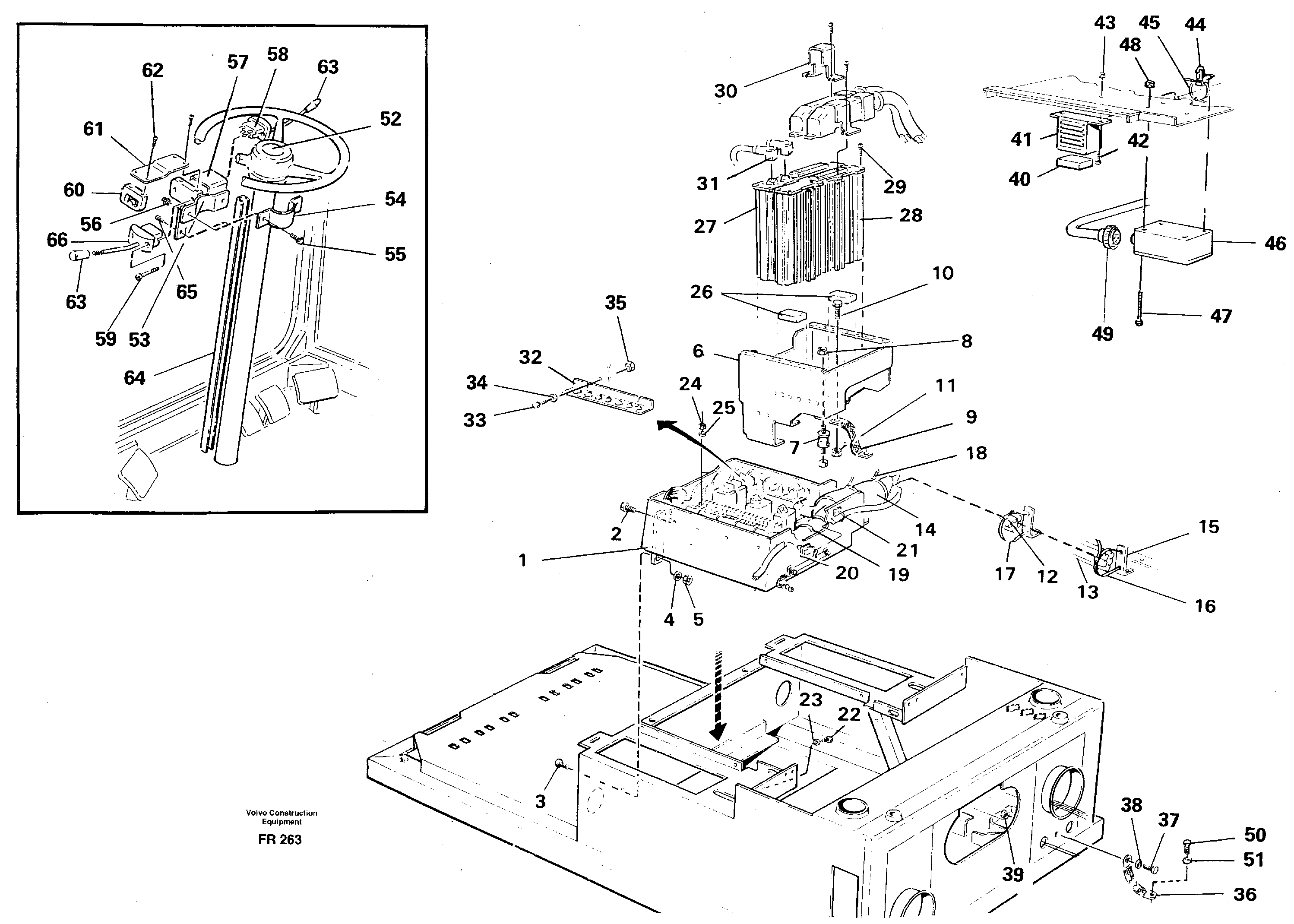 Схема запчастей Volvo EW130 - 27285 Electric installation in cab floor EW130 ?KERMAN ?KERMAN EW130 SER NO - 447