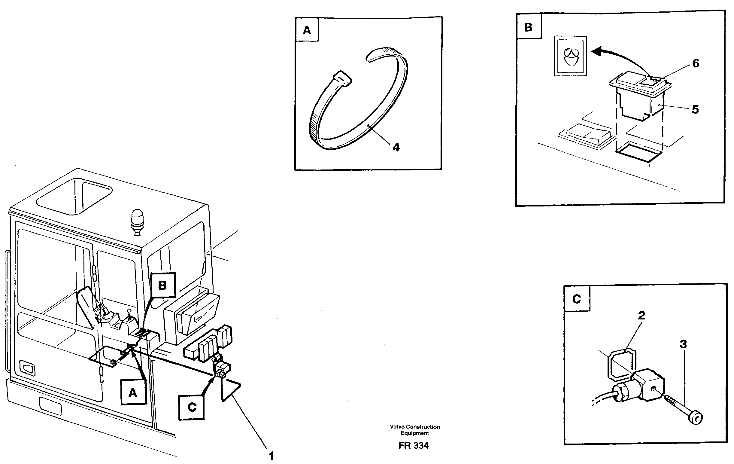 Схема запчастей Volvo EW130 - 27301 Electric installation for clamshell equipment EW130 ?KERMAN ?KERMAN EW130 SER NO - 447