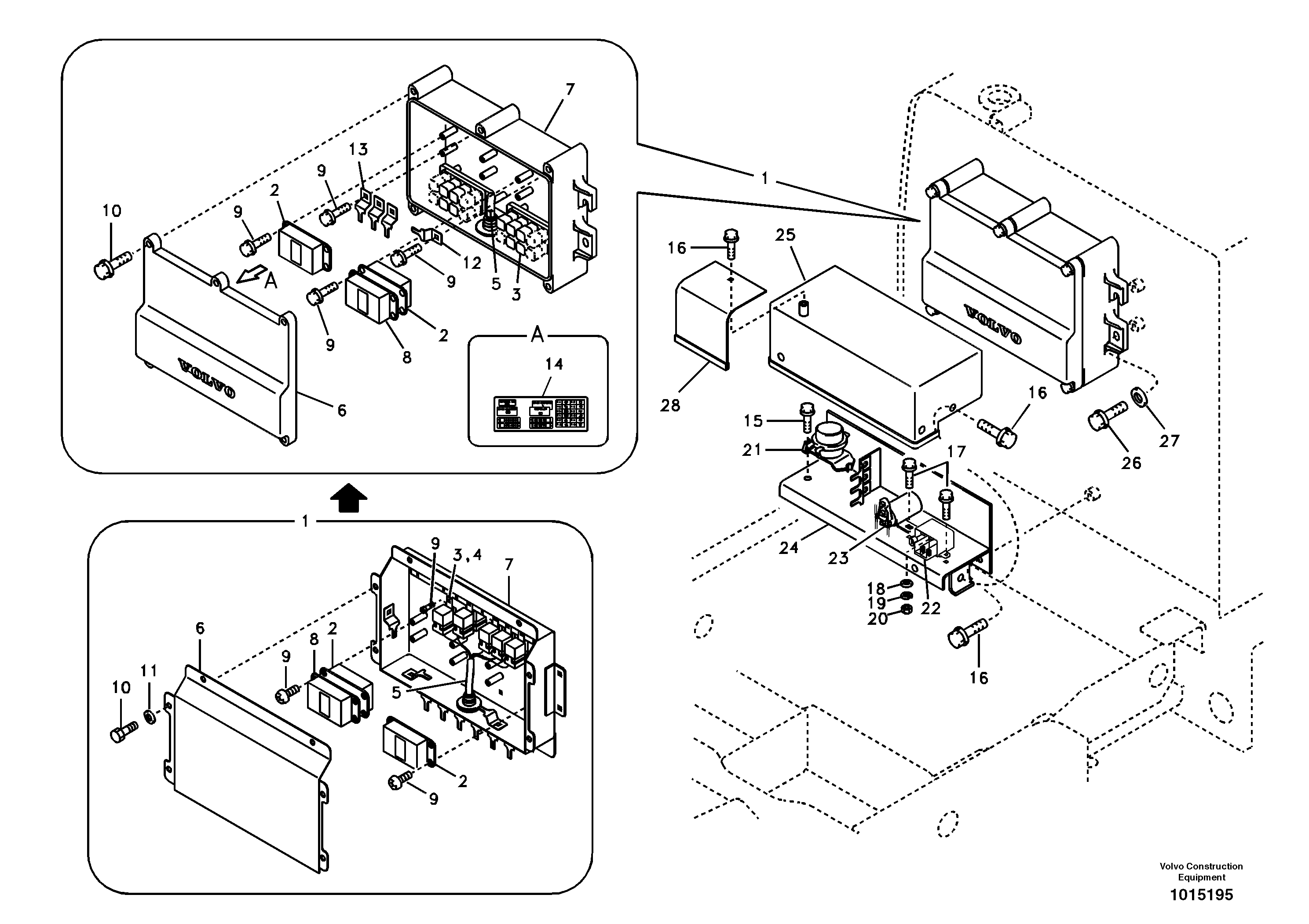 Схема запчастей Volvo EC140B - 75044 Electrical relay EC140B