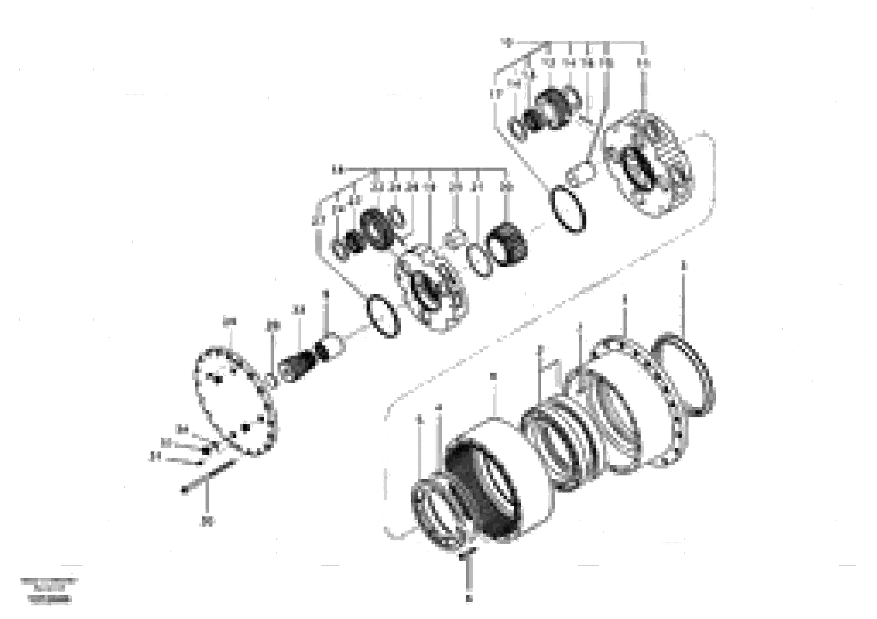 Схема запчастей Volvo EC140B - 93609 Travel gearbox EC140B