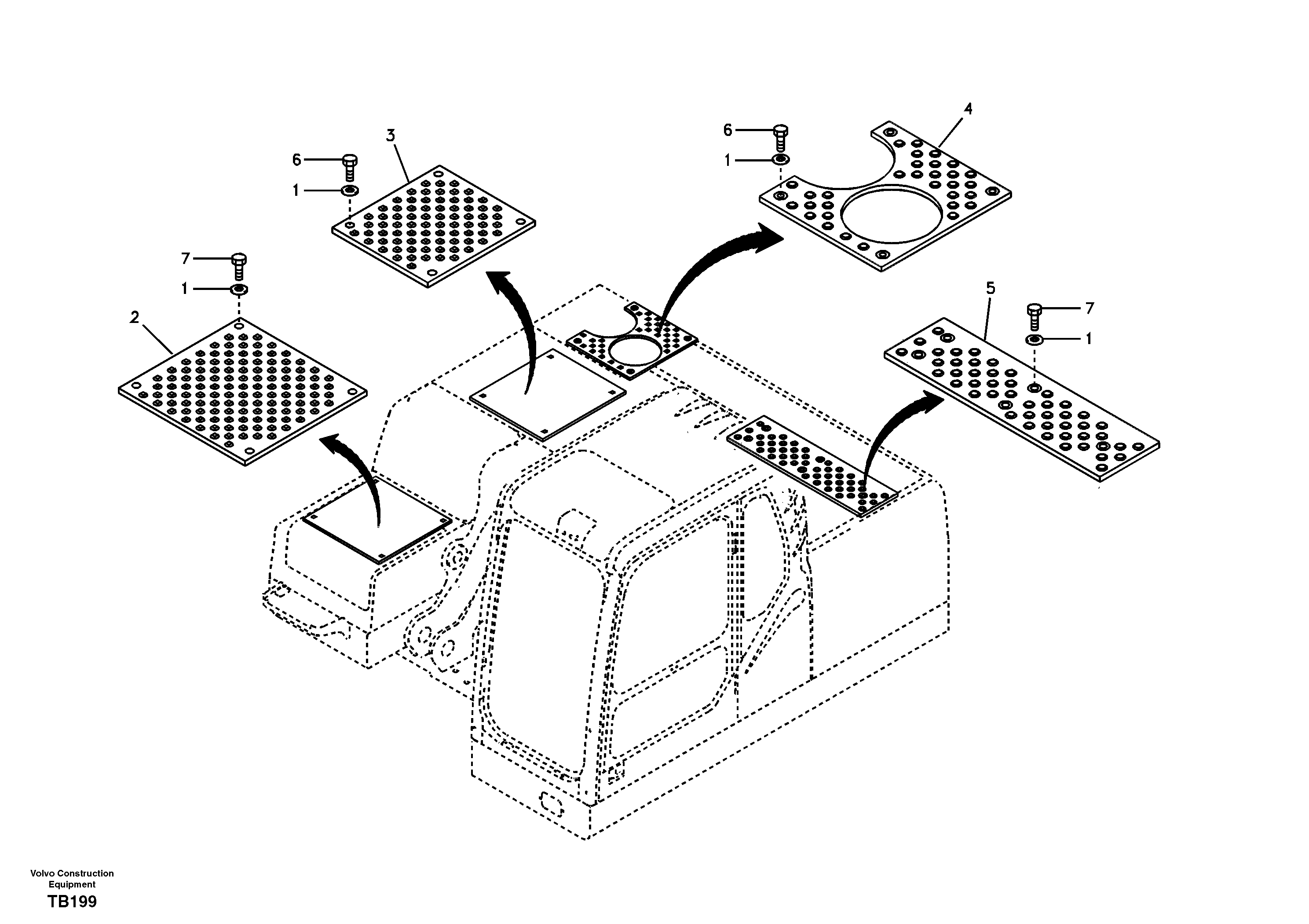 Схема запчастей Volvo EC140B - 62574 Anti slip EC140B