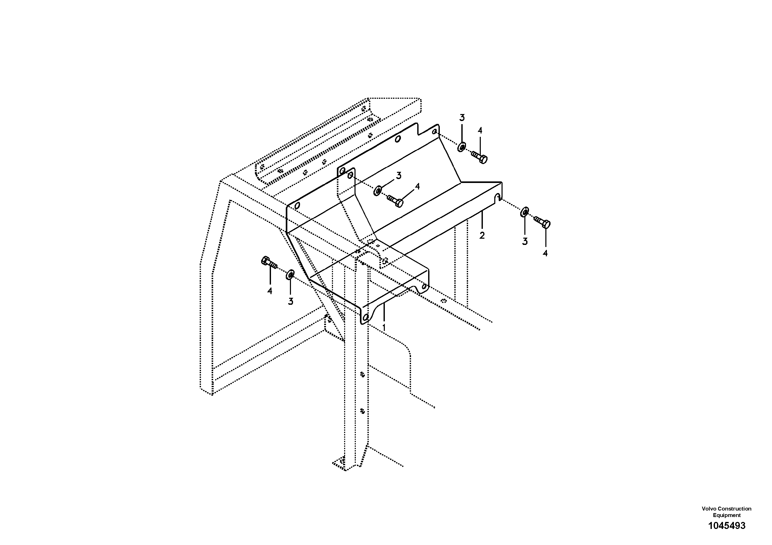 Схема запчастей Volvo EC140B - 87836 Cover, main pump EC140B PRIME S/N 15001-