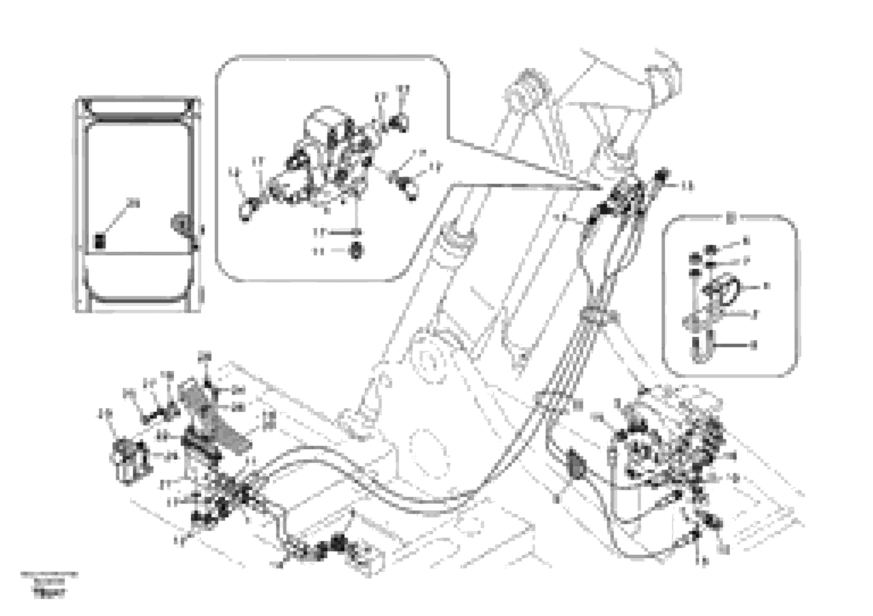 Схема запчастей Volvo EC140B - 95115 Working hydraulic, adjustable boom for upper EC140B PRIME S/N 15001-