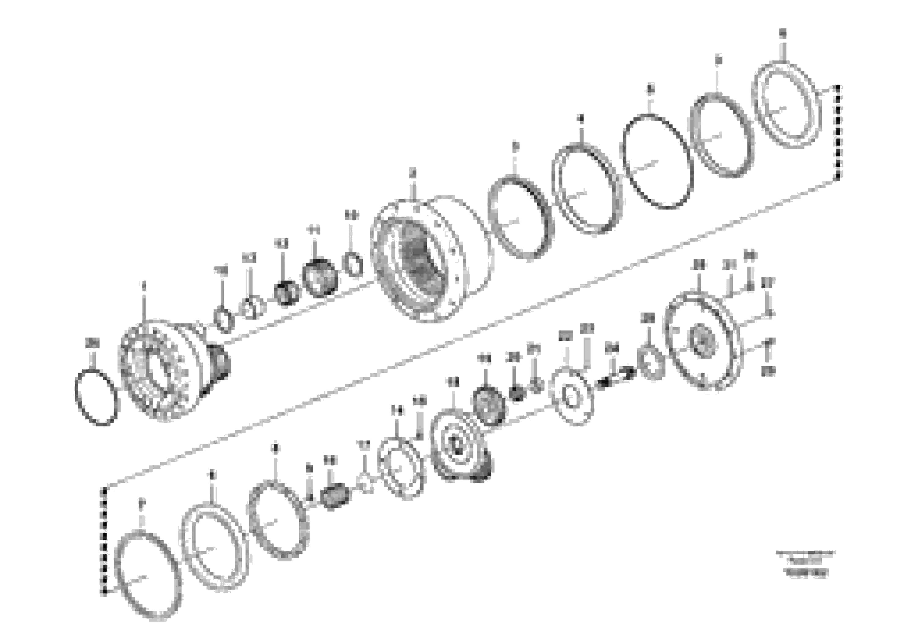 Схема запчастей Volvo EC140B - 95609 Travel gearbox EC140B PRIME S/N 15001-