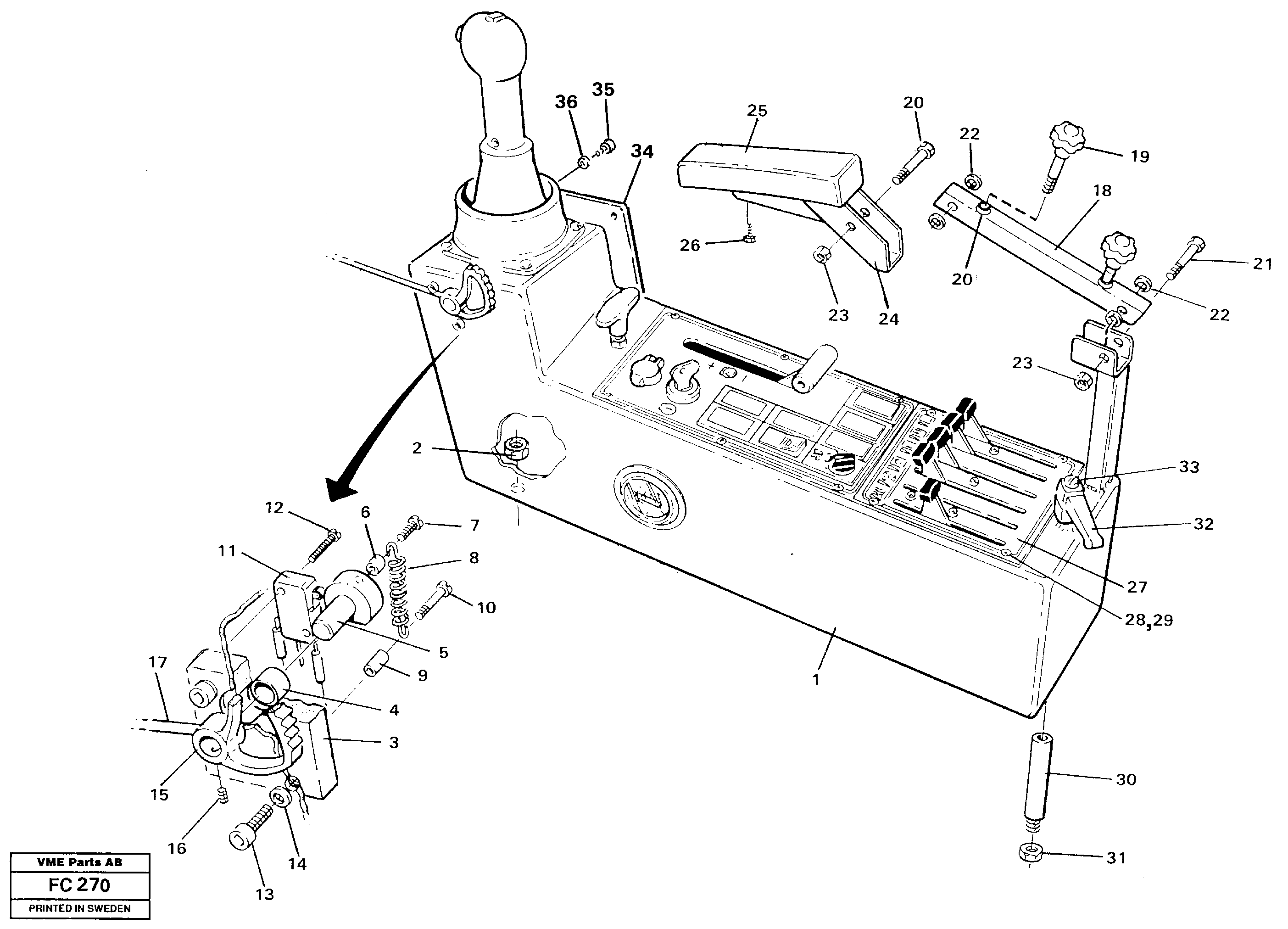Схема запчастей Volvo EC150 - 32402 Side panel, left EC150 ?KERMAN ?KERMAN EC150 SER NO - 129