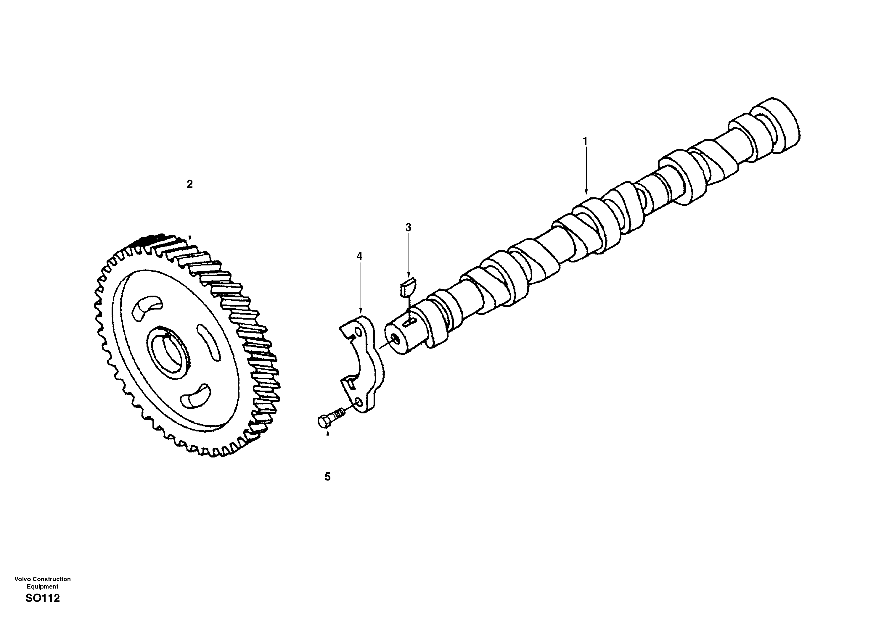 Схема запчастей Volvo EC150 - 29764 Распредвал EC150