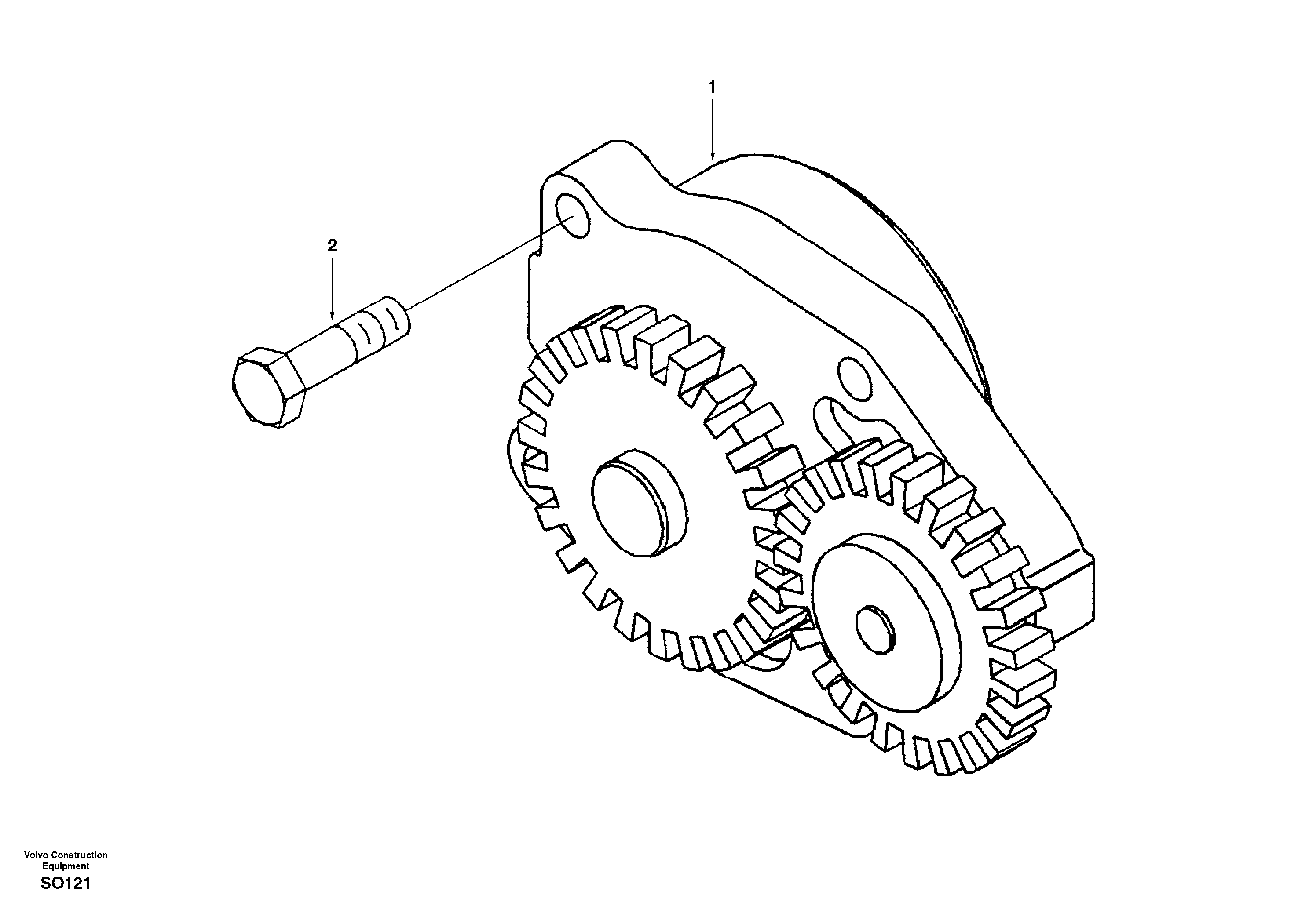 Схема запчастей Volvo EC150 - 29772 Насос масляный EC150