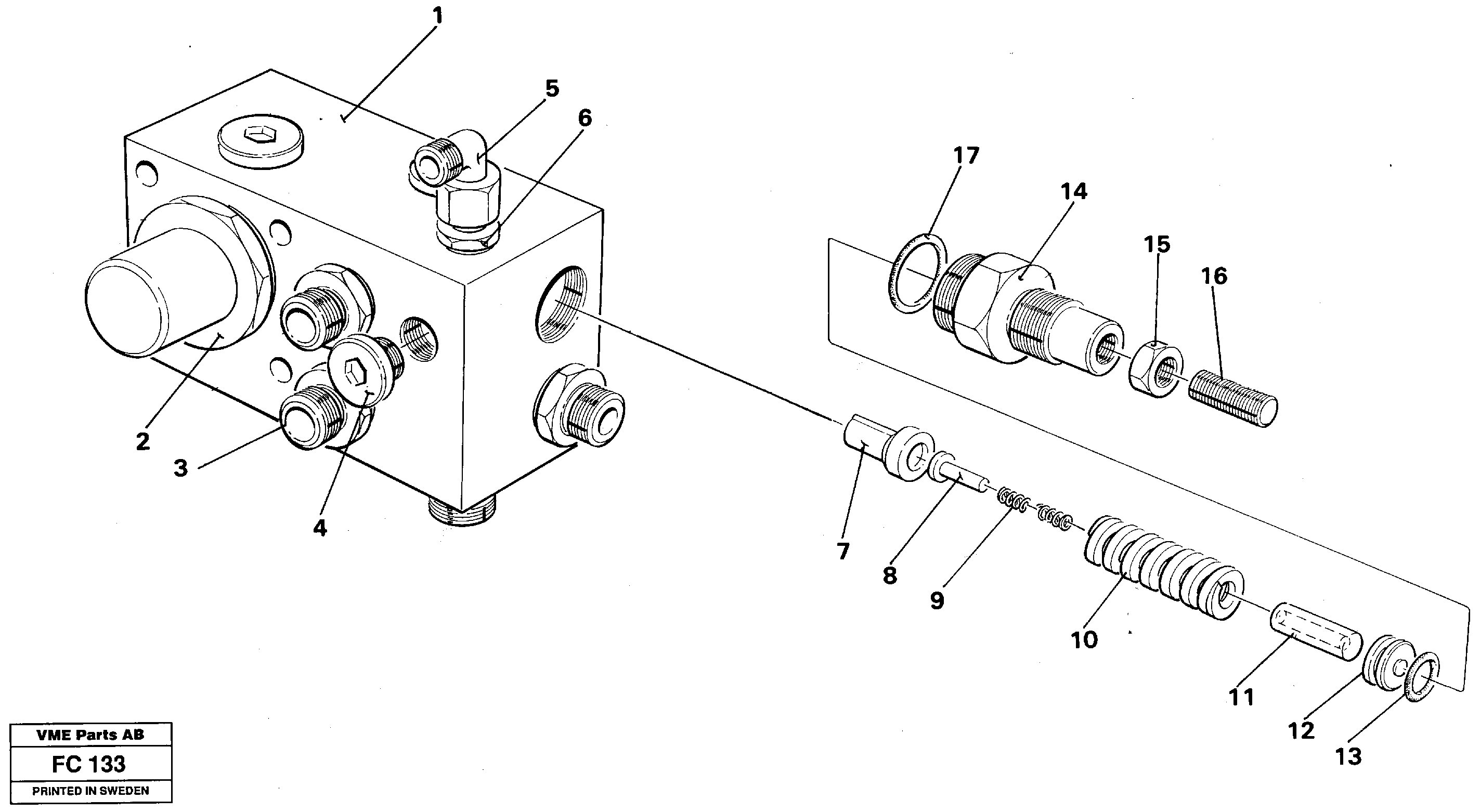 Схема запчастей Volvo EC150 - 33803 Tank connection EC150 ?KERMAN ?KERMAN EC150 SER NO - 129
