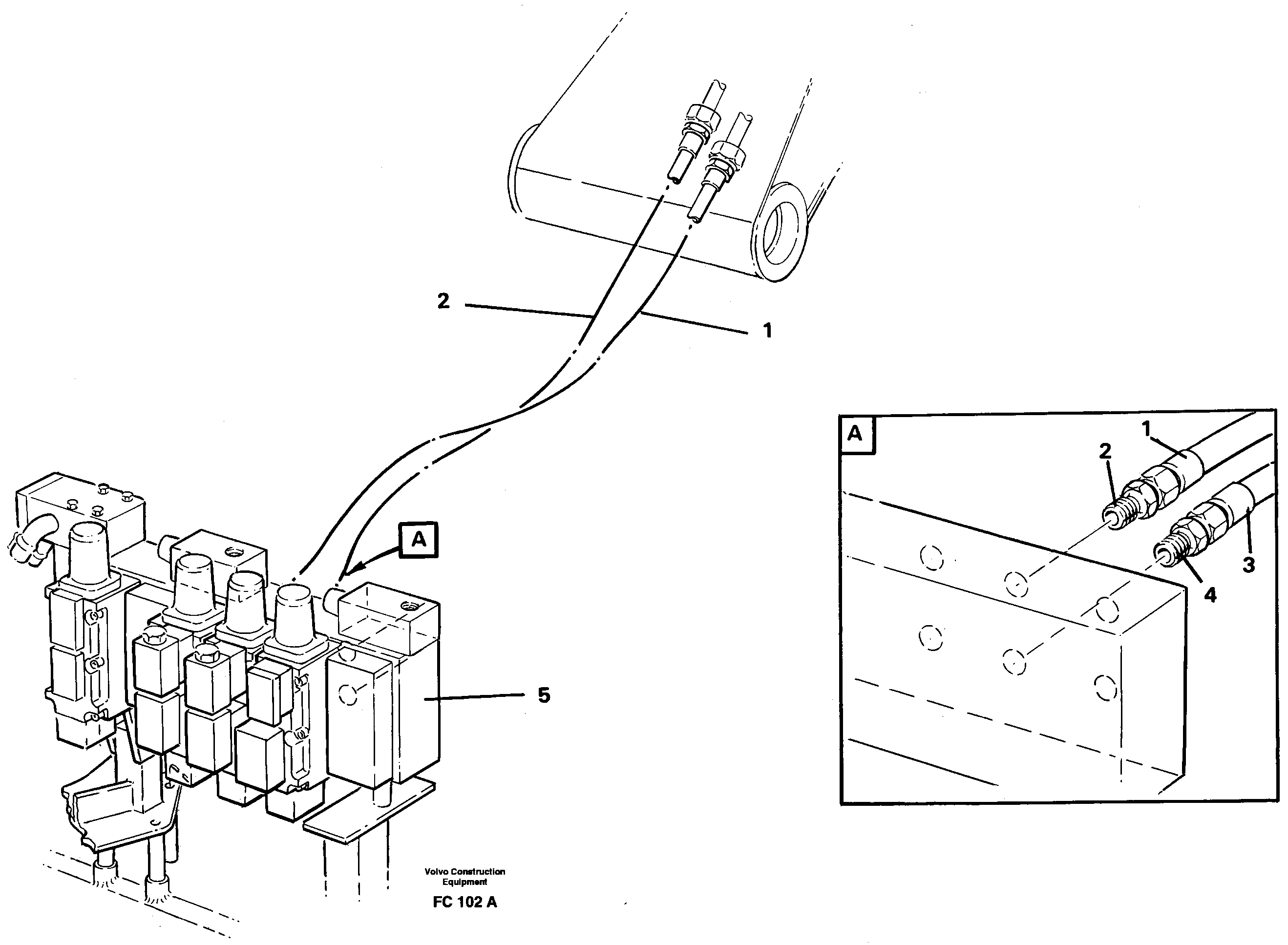 Схема запчастей Volvo EC150 - 33807 Hydraulic system, dipper arm EC150 ?KERMAN ?KERMAN EC150 SER NO - 129