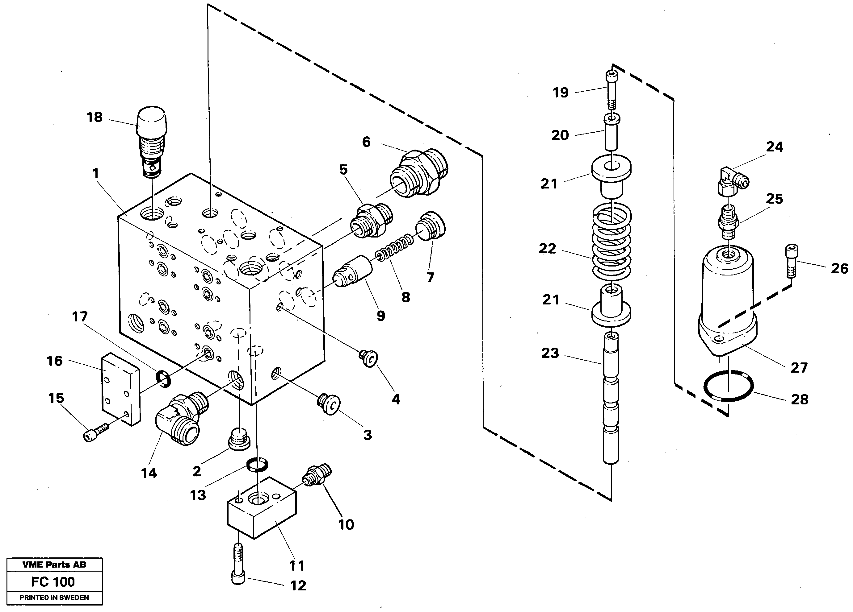 Схема запчастей Volvo EC150 - 35757 Valve body,crawler EC150 ?KERMAN ?KERMAN EC150 SER NO - 129