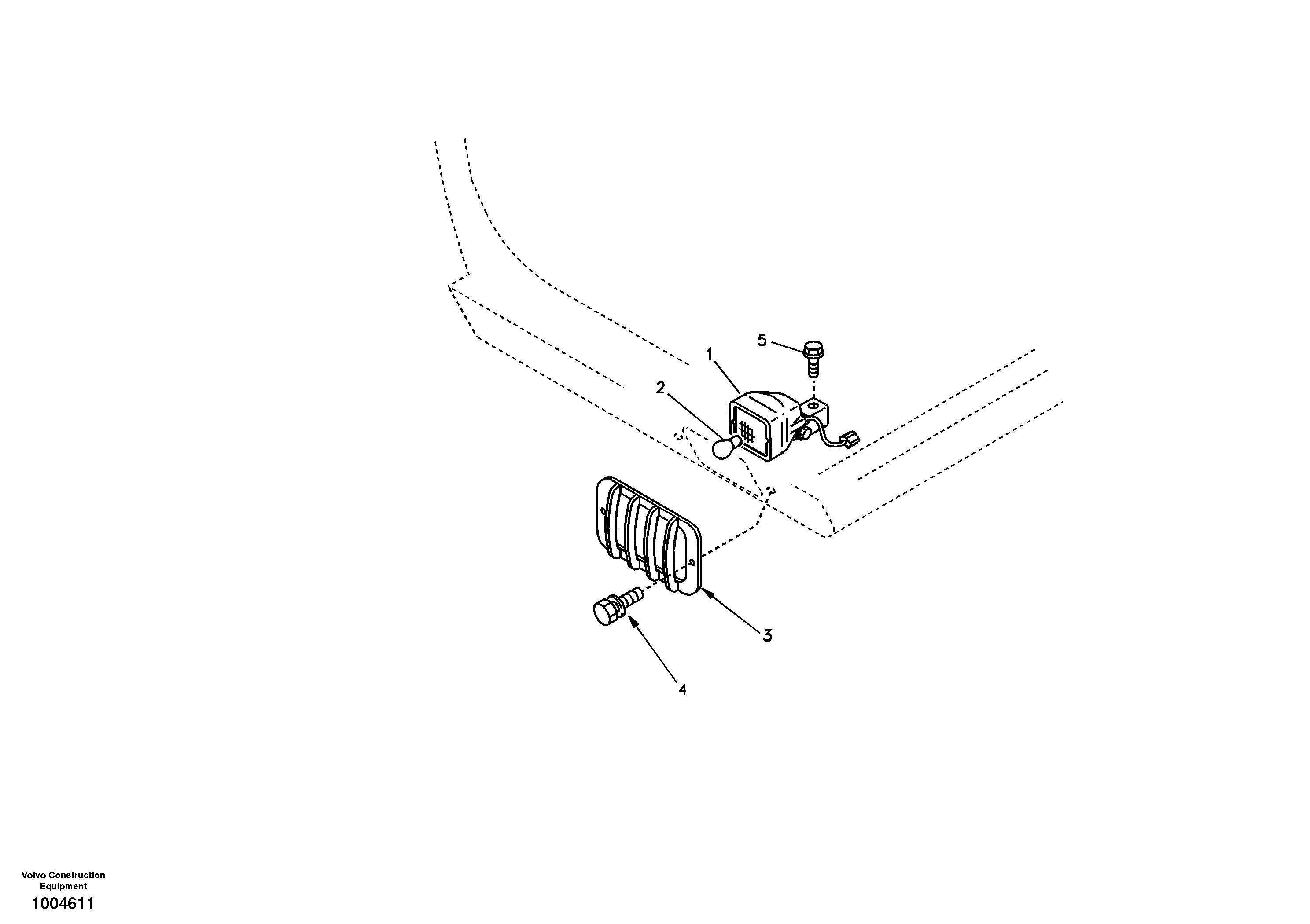 Схема запчастей Volvo EC150 - 22267 Lighting, front EC150