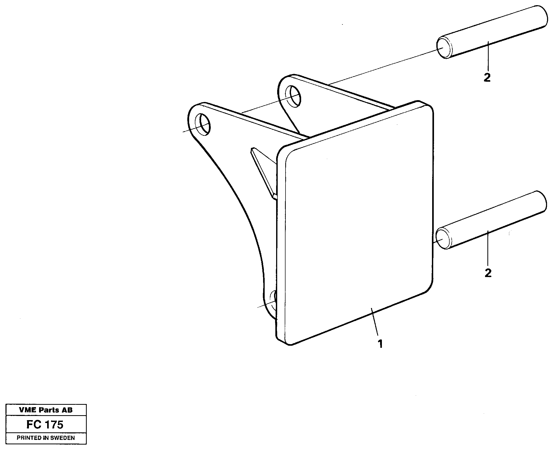 Схема запчастей Volvo EC150 - 33643 Hammer plate EC150 ?KERMAN ?KERMAN EC150 SER NO - 129