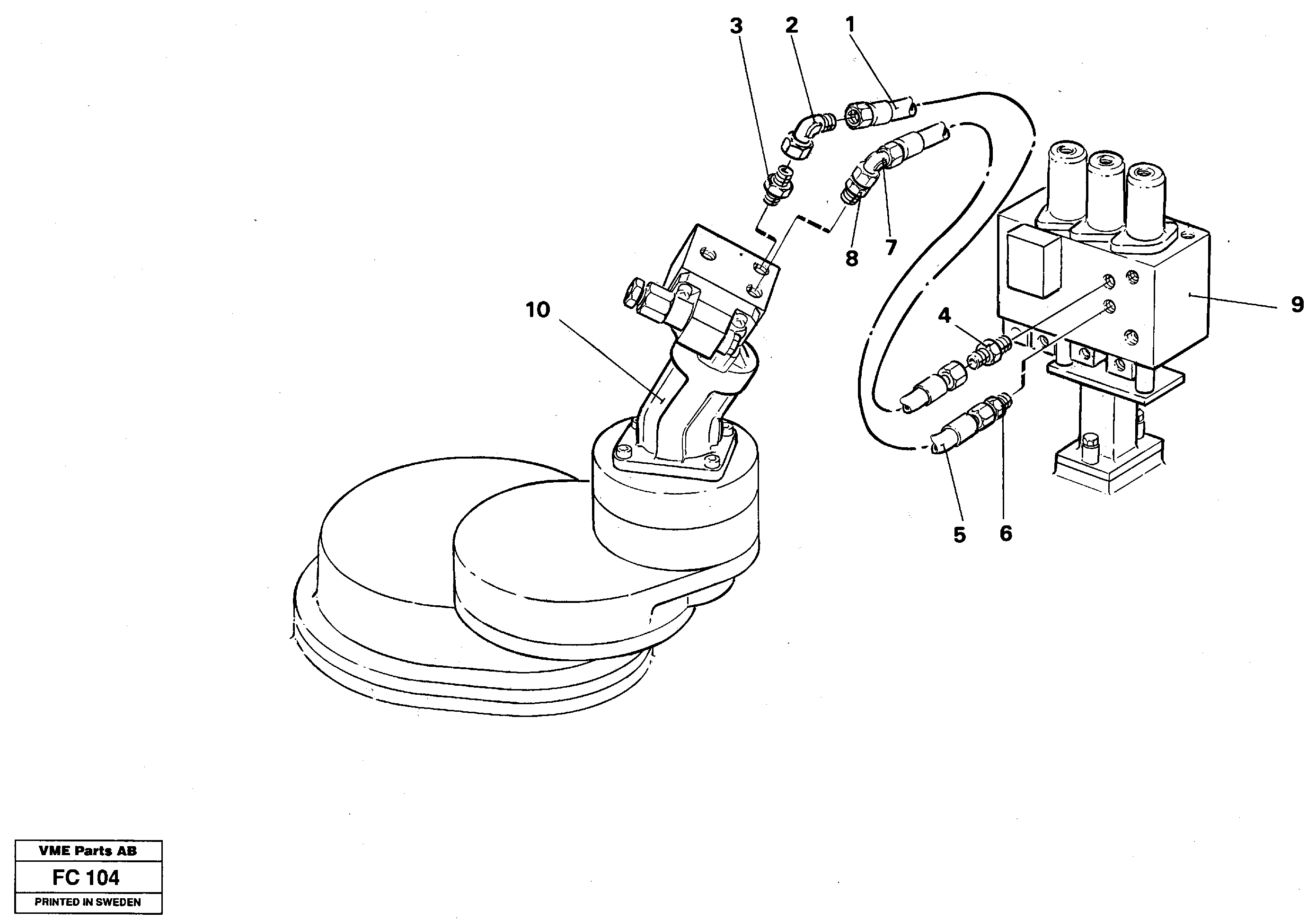 Схема запчастей Volvo EC150 - 27059 Hydralic system,slewing EC150 ?KERMAN ?KERMAN EC150 SER NO - 129