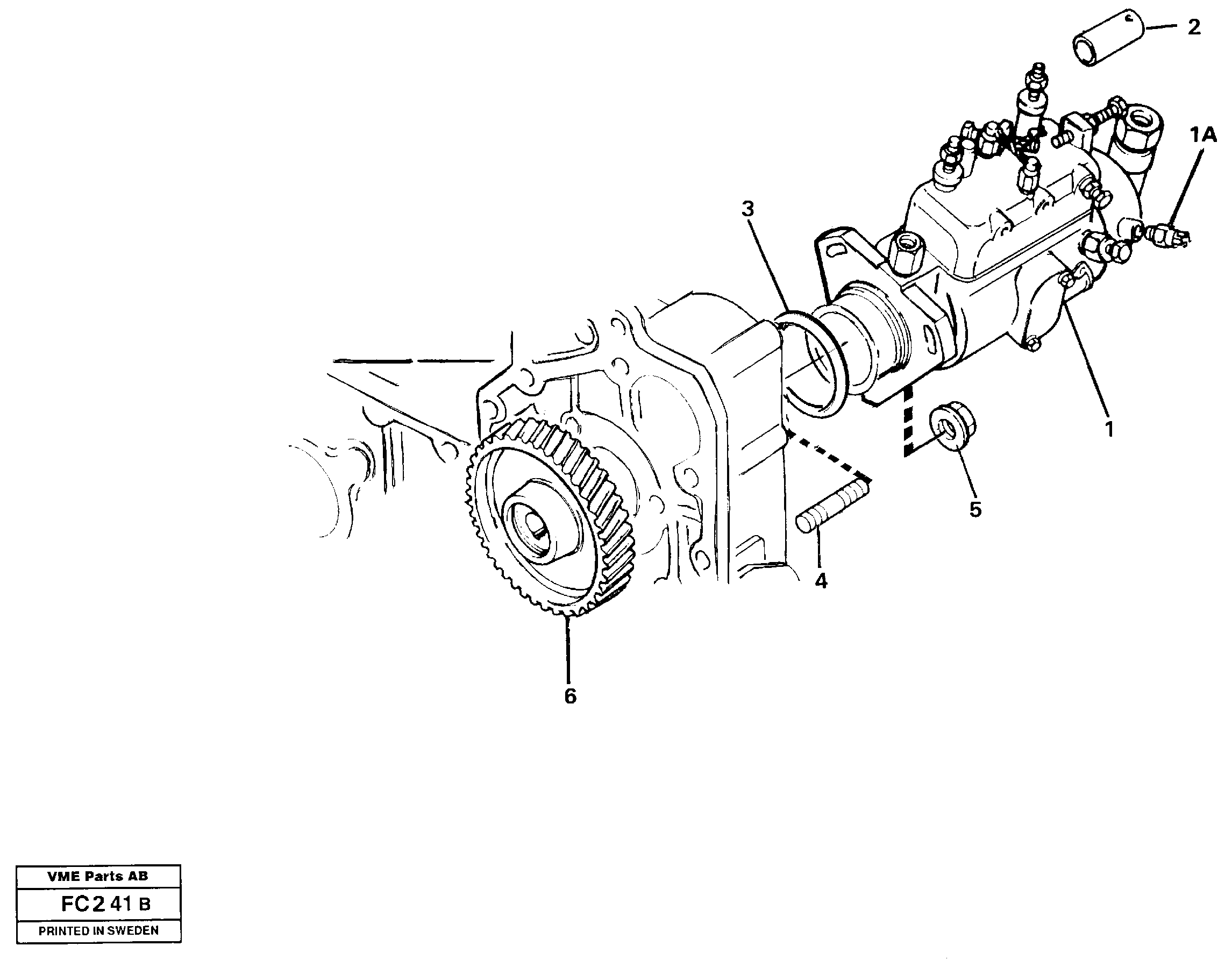 Схема запчастей Volvo EC150 - 85069 Fuel injection pump, mounting EC150 ?KERMAN ?KERMAN EC150 SER NO - 129