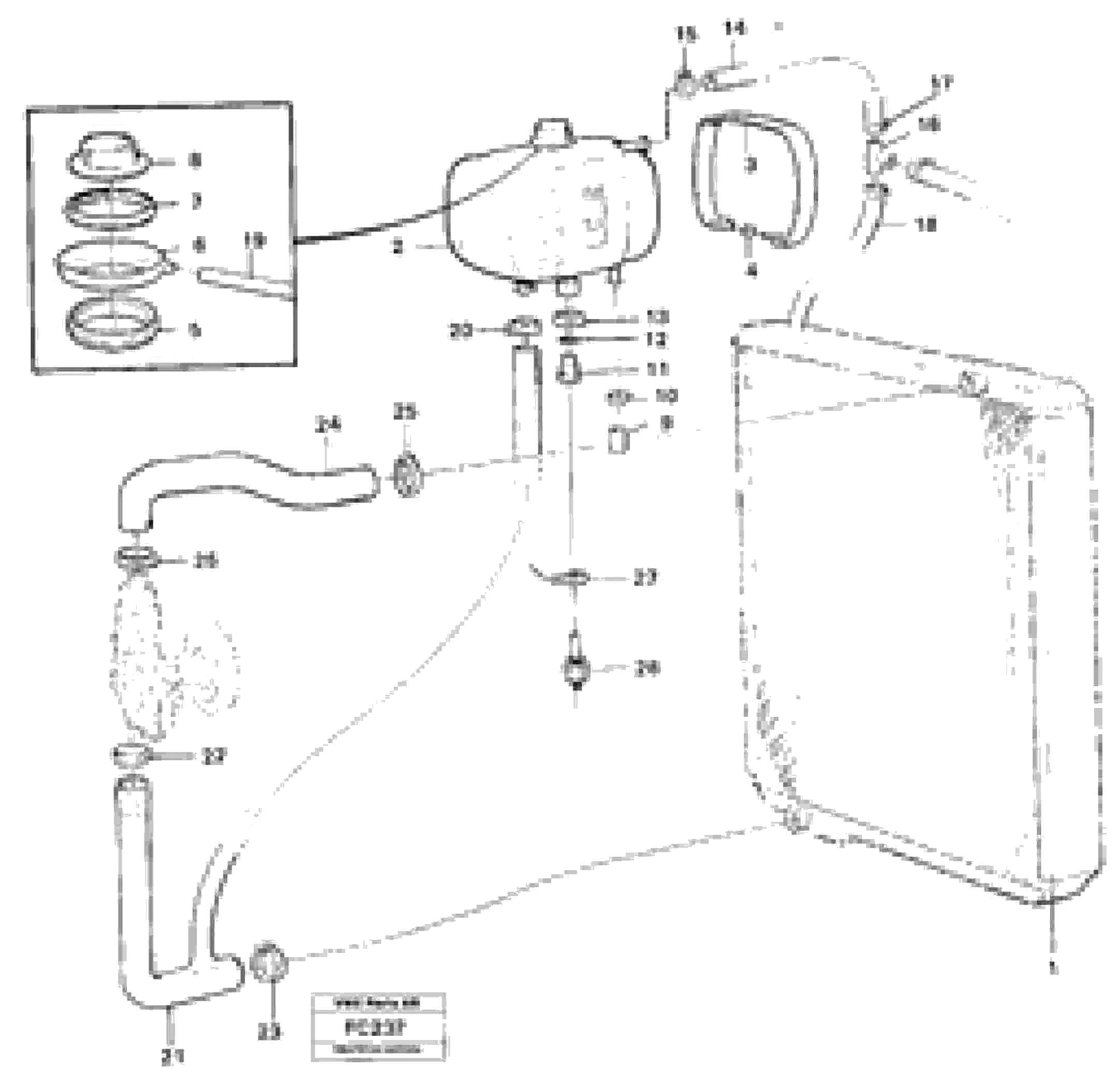 Схема запчастей Volvo EC150 - 81317 Система охлаждения EC150 ?KERMAN ?KERMAN EC150 SER NO - 129