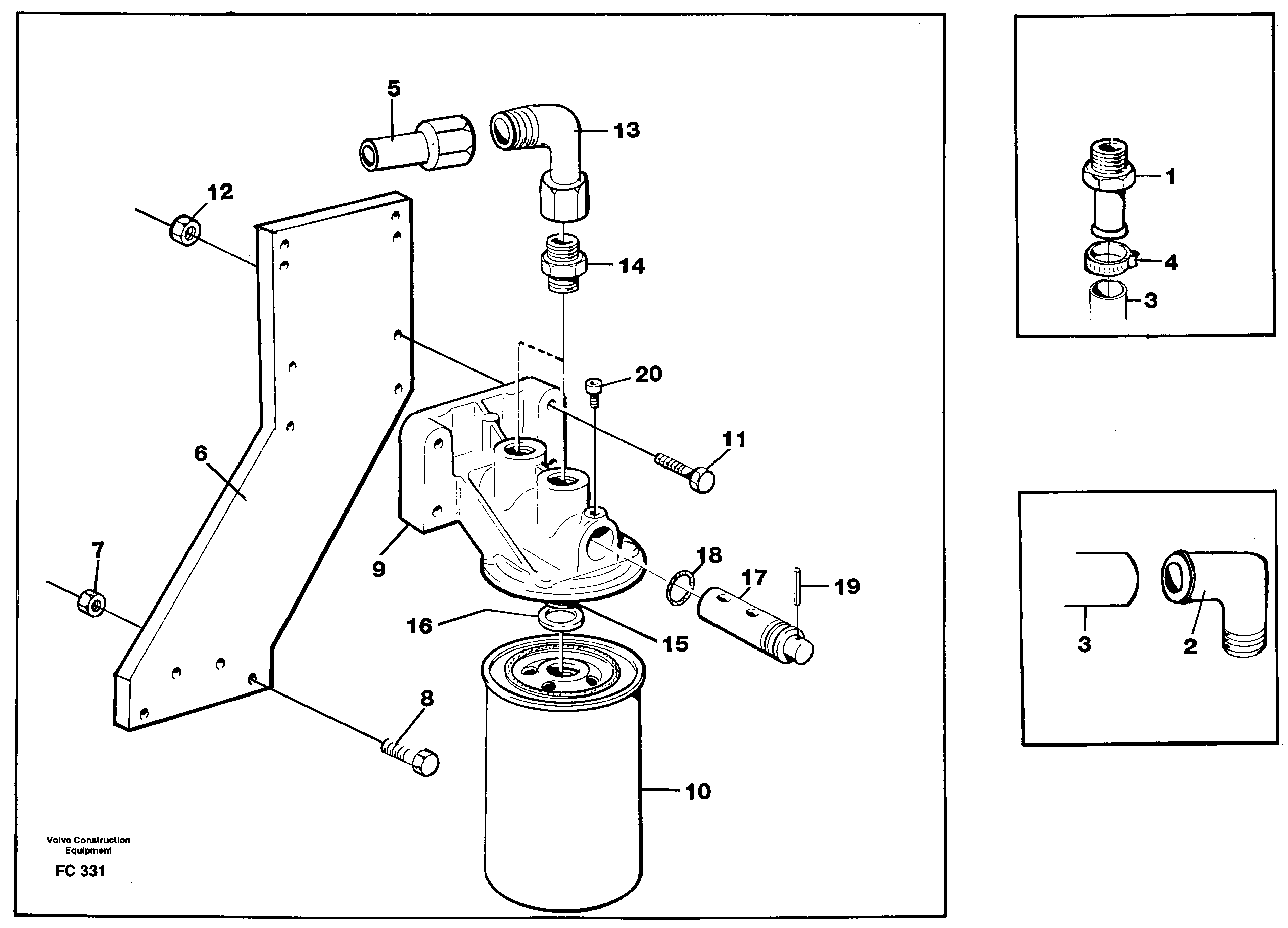 Схема запчастей Volvo EC150 - 84980 Coolant filter EC150 ?KERMAN ?KERMAN EC150 SER NO - 129
