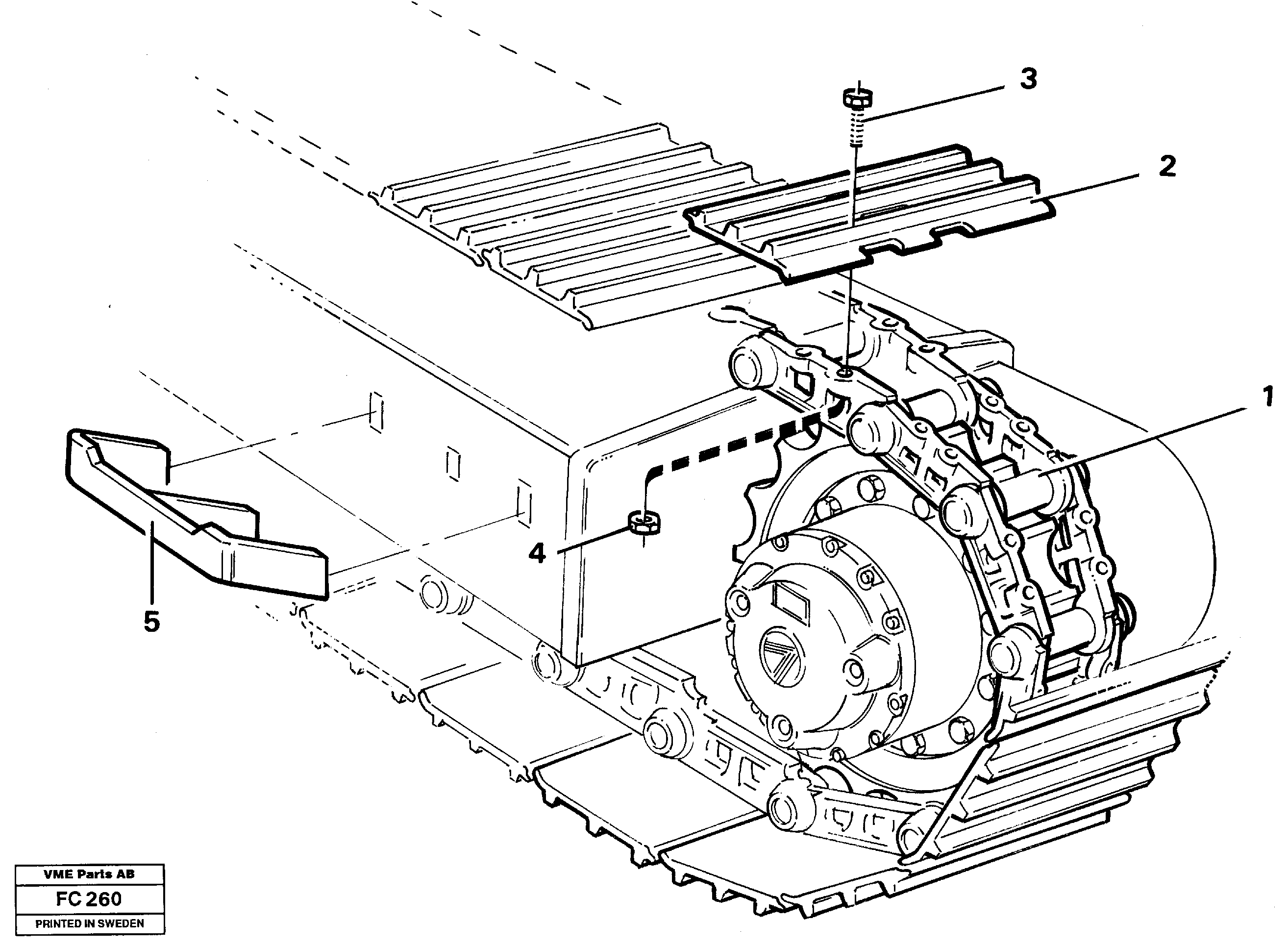 Схема запчастей Volvo EC150 - 33379 Crawler track EC150 ?KERMAN ?KERMAN EC150 SER NO - 129