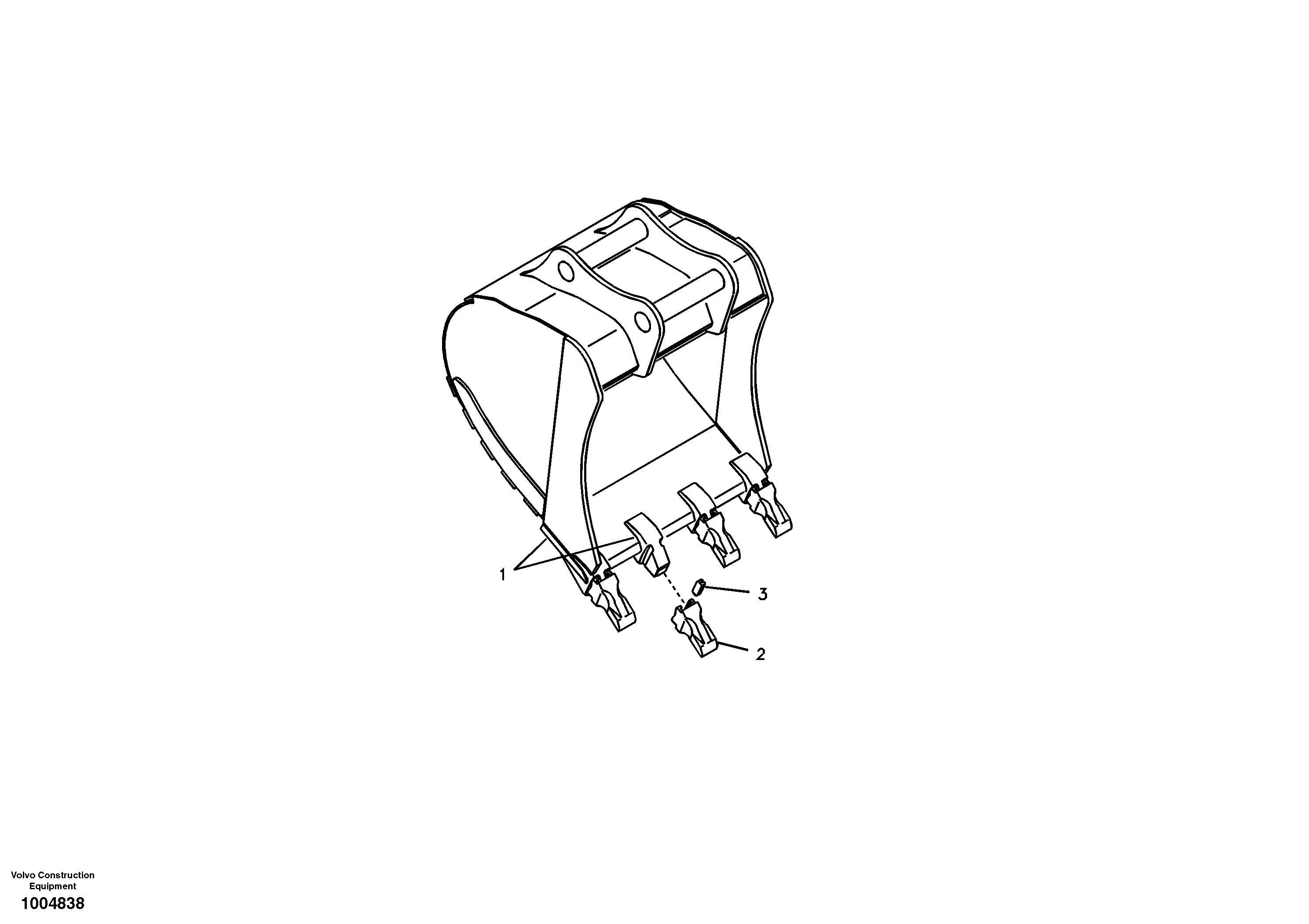 Схема запчастей Volvo EC160B - 3120 Buckets for Quickfit EC160B