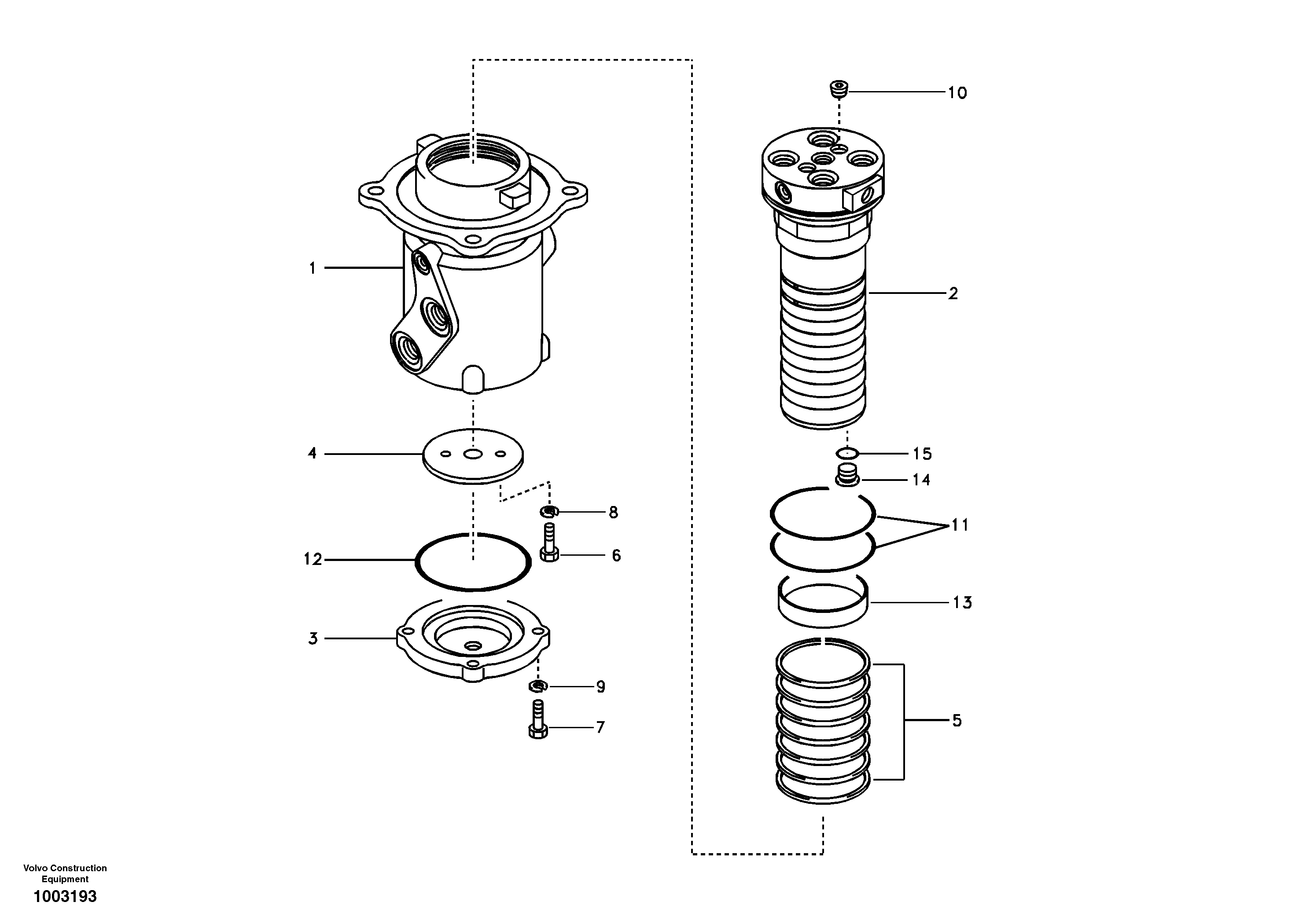 Схема запчастей Volvo EC160B - 19477 Шарнир поворотный EC160B PRIME S/N 12001-