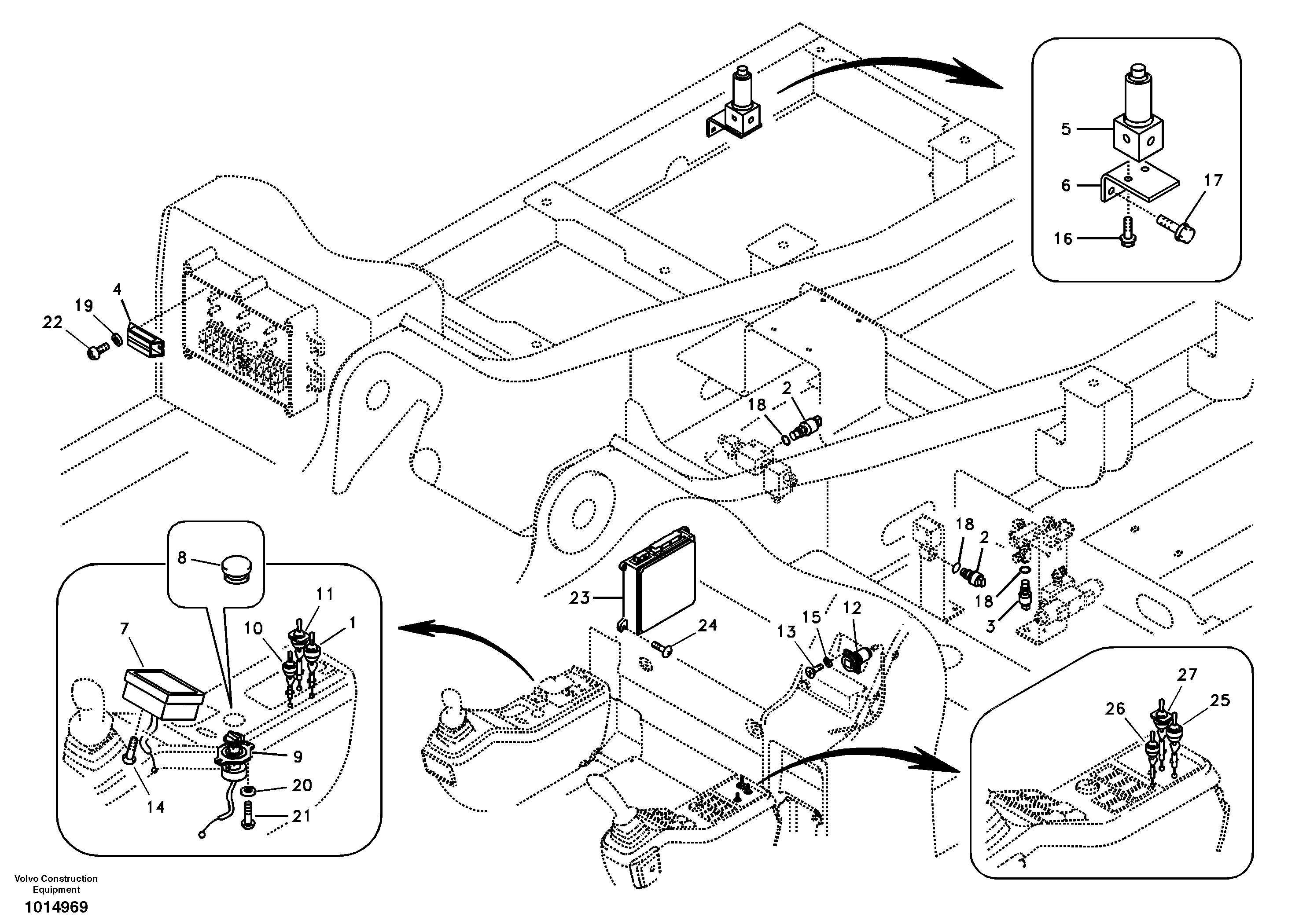 Схема запчастей Volvo EC160B - 101352 Electronic unit EC160B