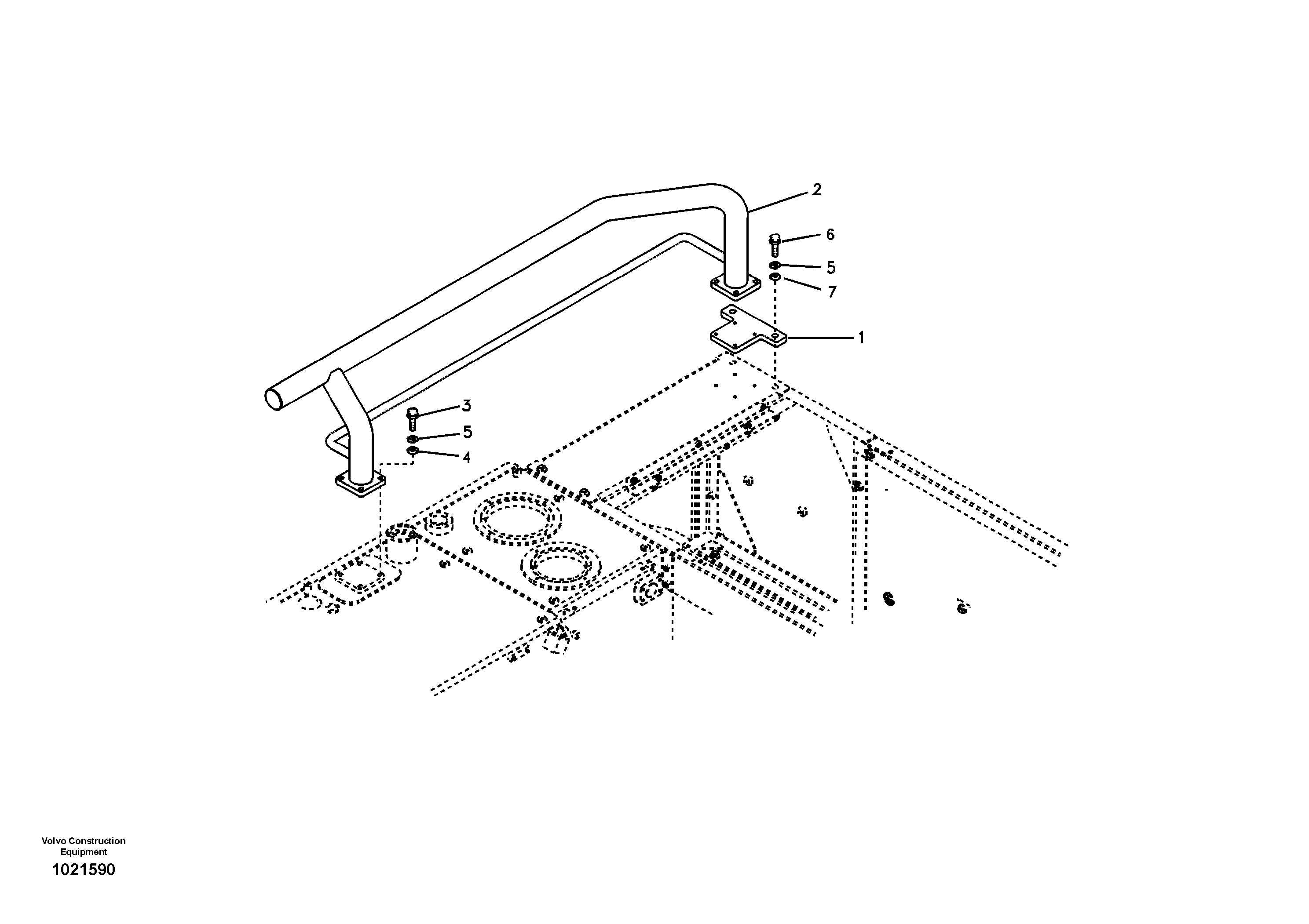 Схема запчастей Volvo EC210B - 28541 Upper protection, Forestry EC210B APPENDIX FX FORESTRY VER