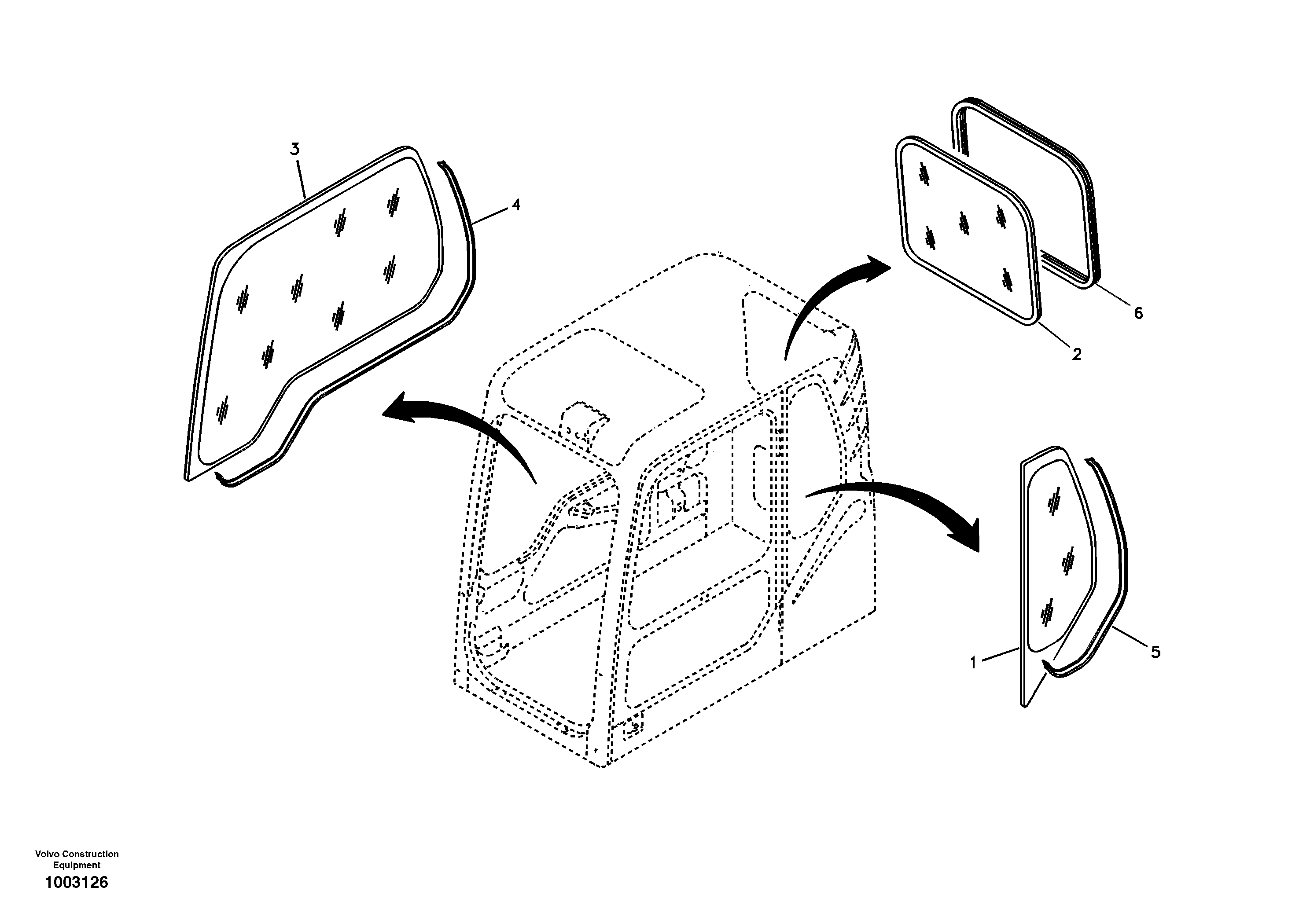 Схема запчастей Volvo EC210B - 44753 Windows EC210B APPENDIX FORESTRY VERSION