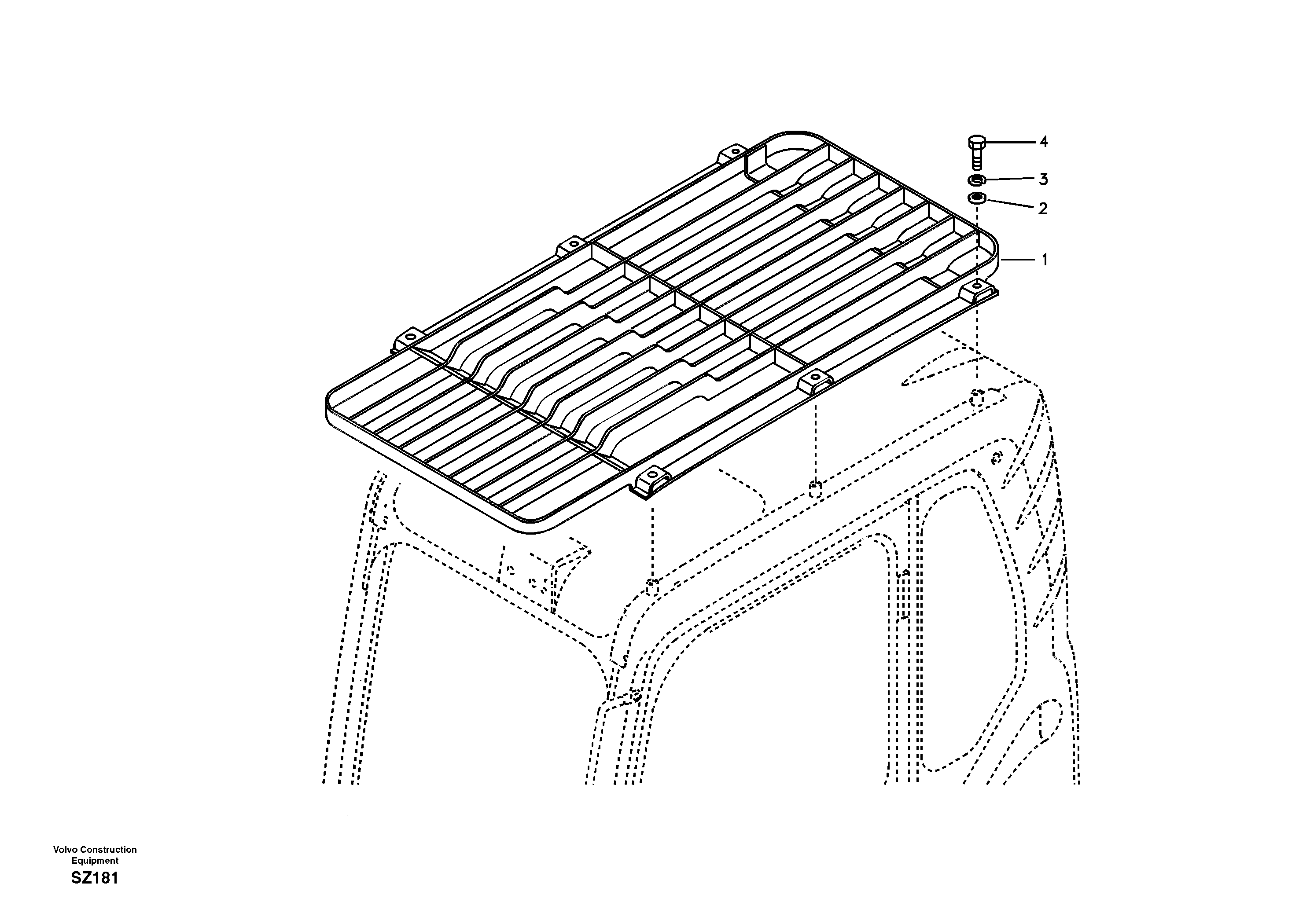 Схема запчастей Volvo EC240B - 34226 Fops, protecting equipment EC240B
