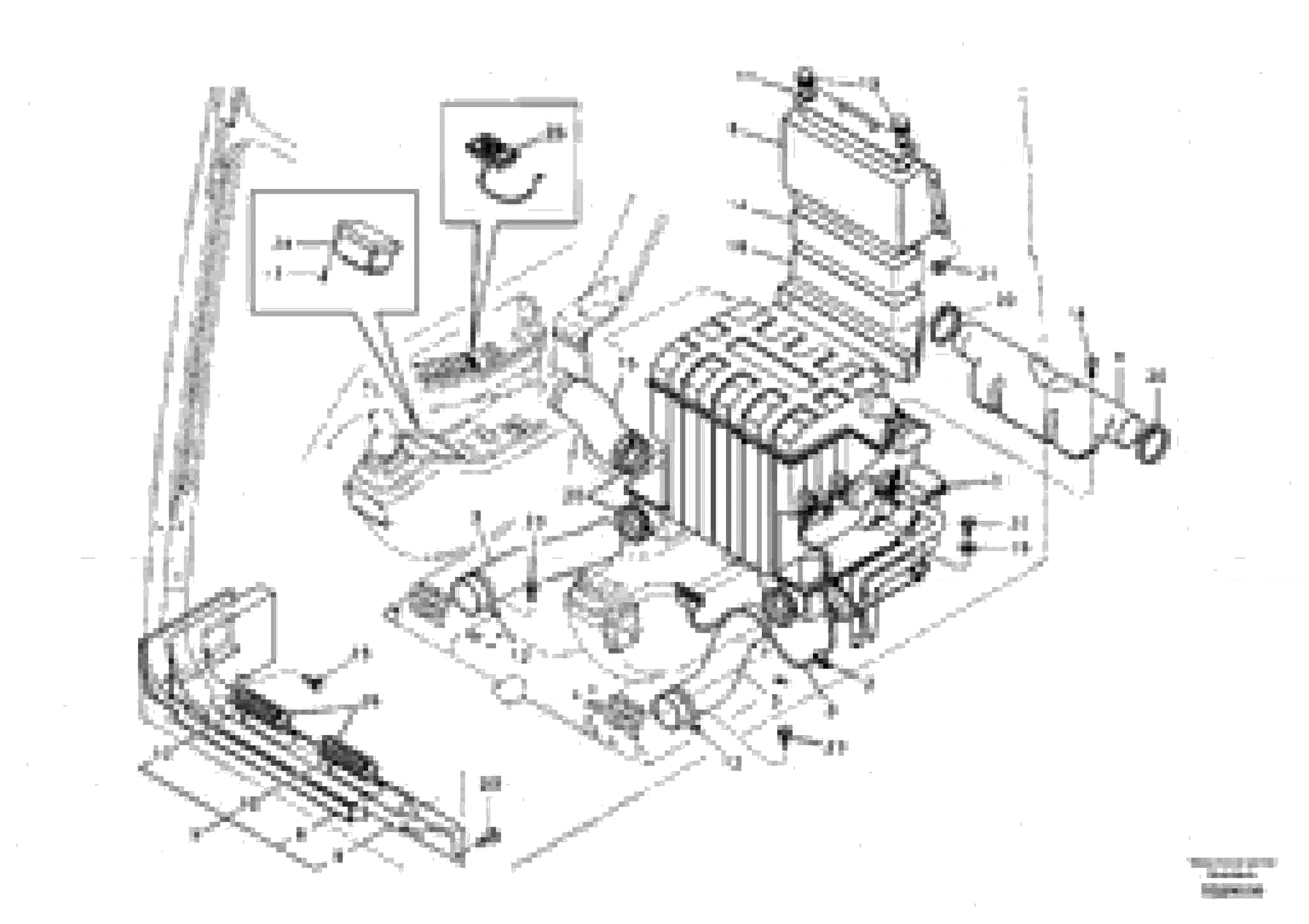 Схема запчастей Volvo EC240B - 52539 Air duct in cabin and cabin floor EC240B SER NO INT 12641- EU & NA 80001-