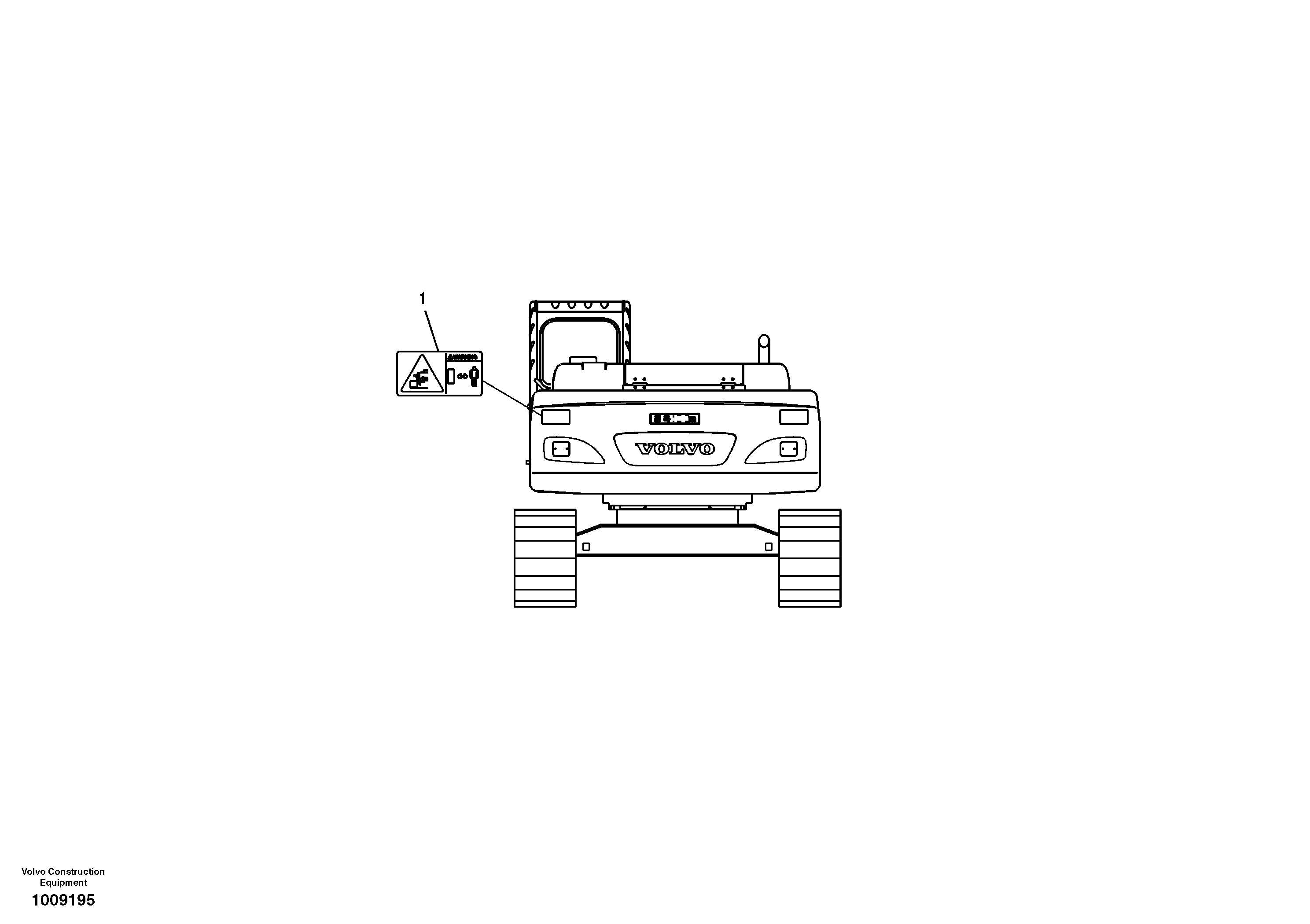 Схема запчастей Volvo EC240B - 7118 Decal, outer location EC240B SER NO INT 12641- EU & NA 80001-