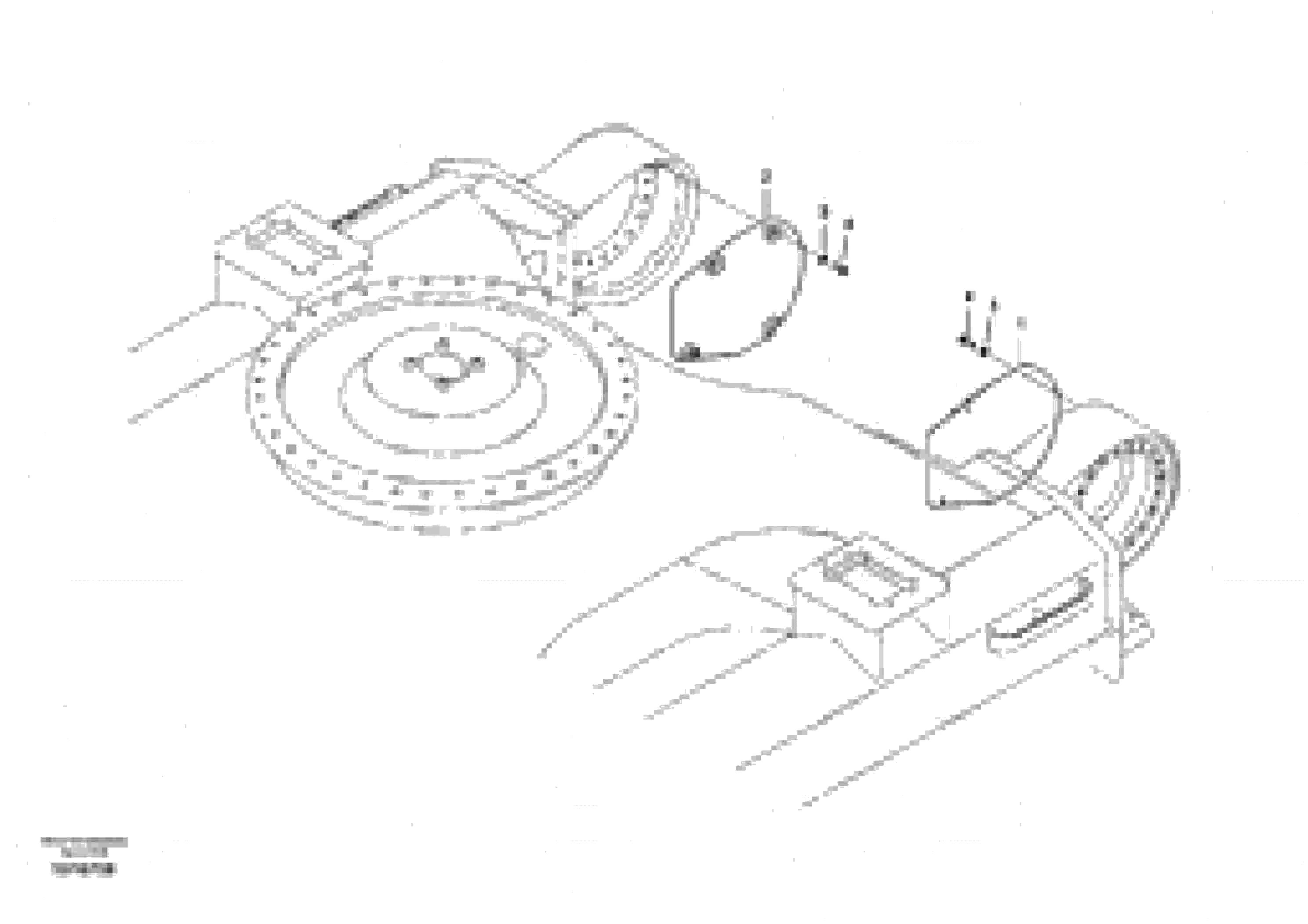 Схема запчастей Volvo EC240B - 1840 Protective plate for travel motor EC240B APPENDIX FX FORESTRY VER