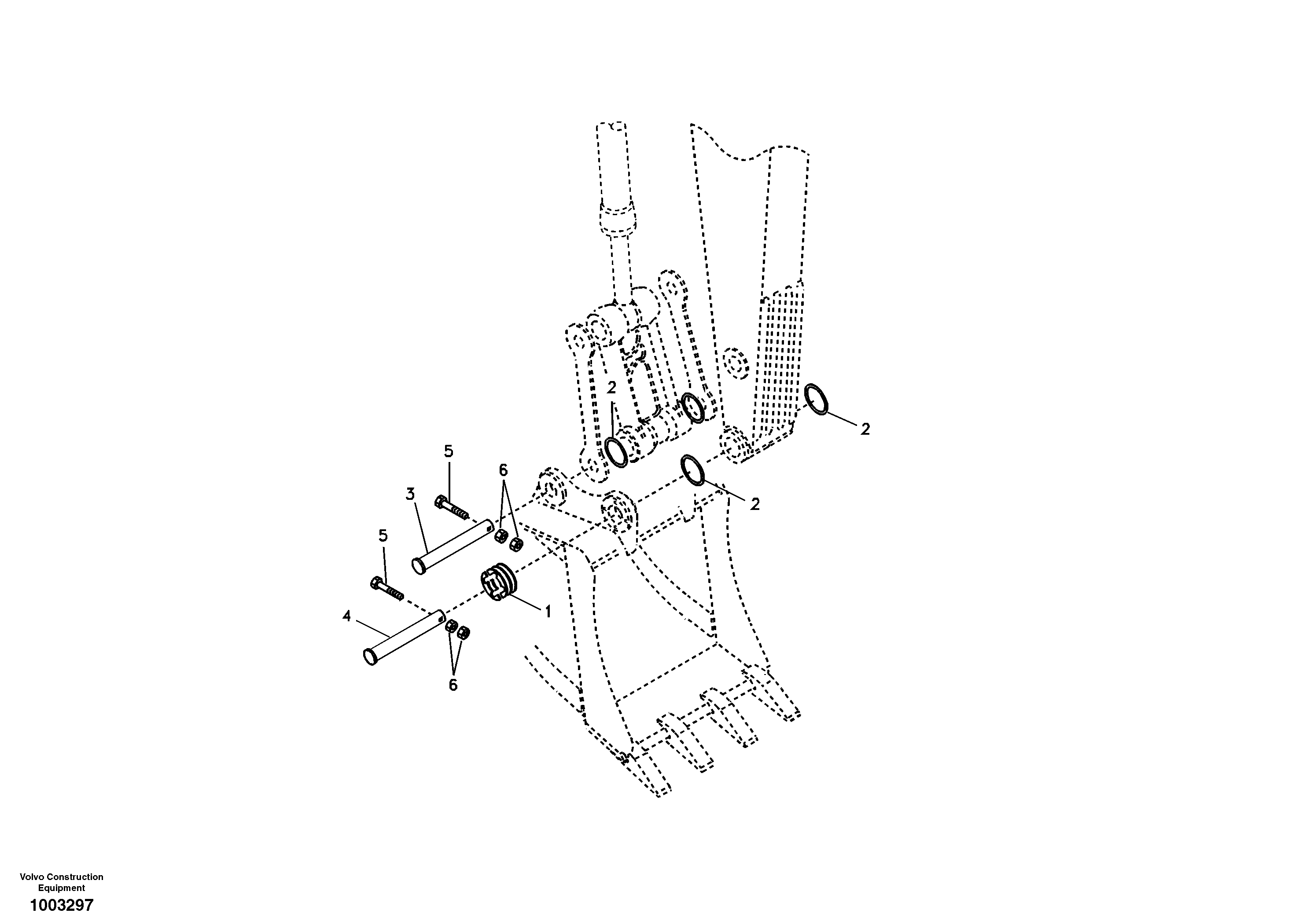 Схема запчастей Volvo EC240B - 70020 Linkage for no bucket EC240B