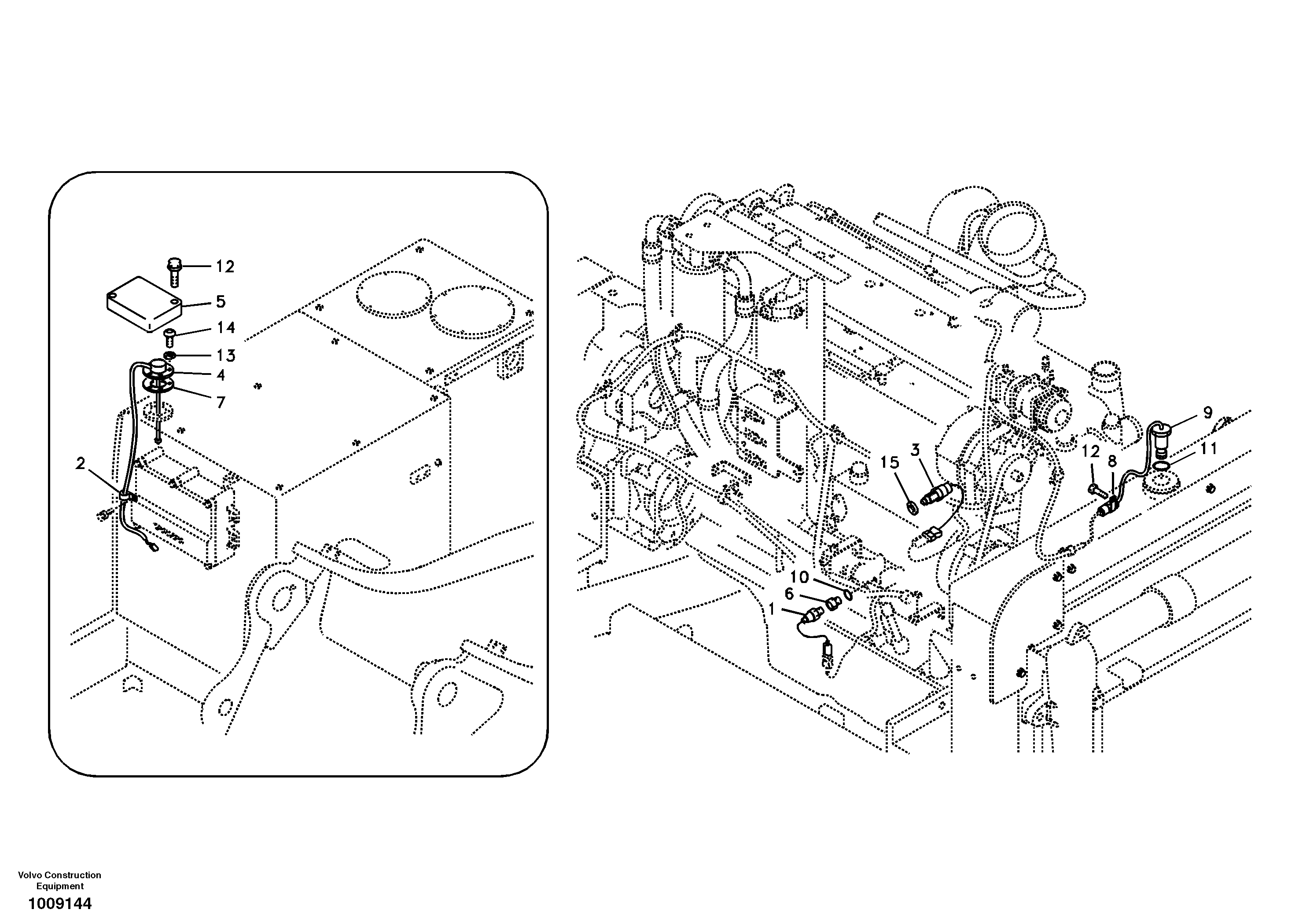 Схема запчастей Volvo EC240B - 37254 Electrical sensor EC240B