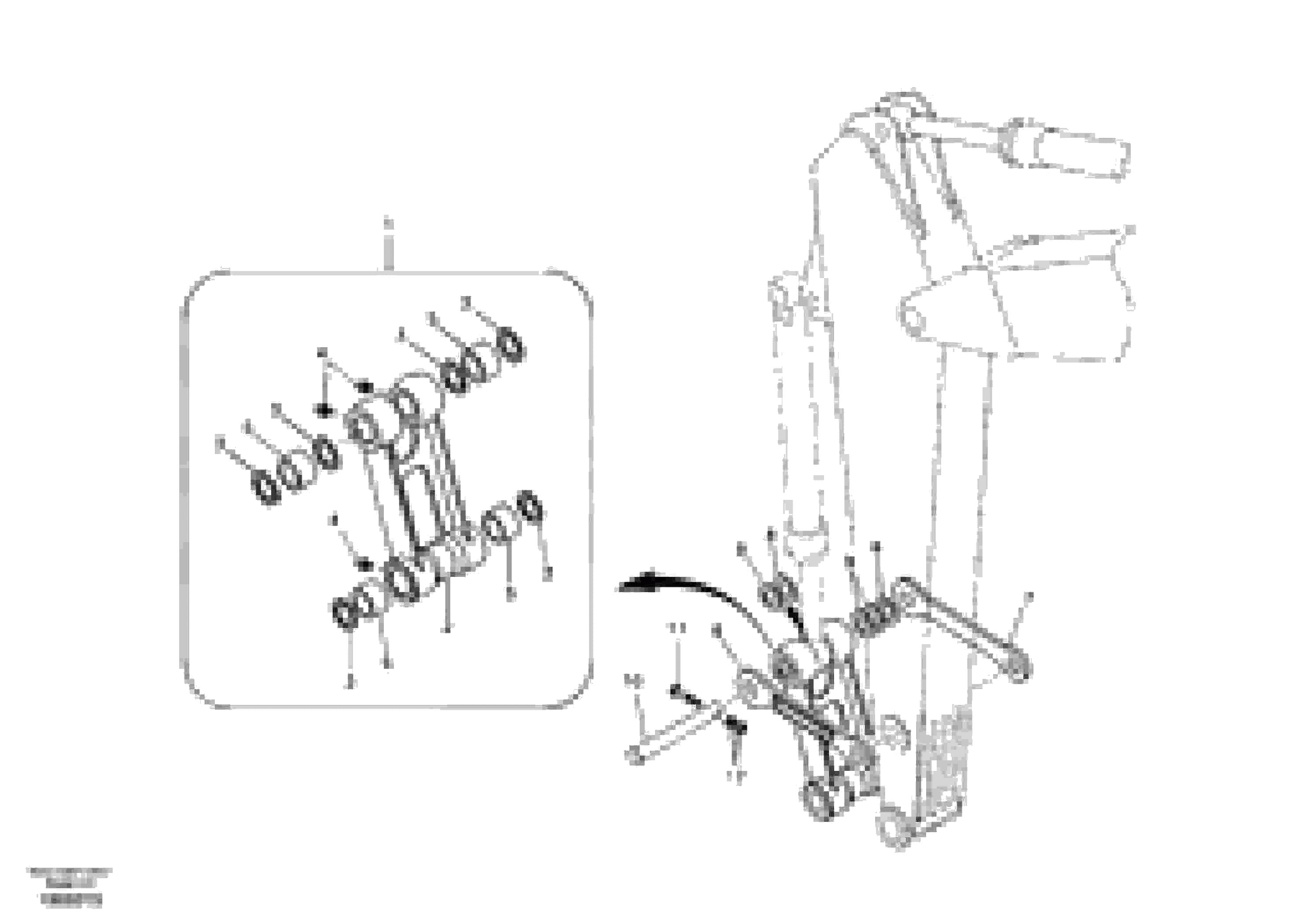 Схема запчастей Volvo EC240B - 102786 Links to connecting rod EC240B SER NO INT 12641- EU & NA 80001-