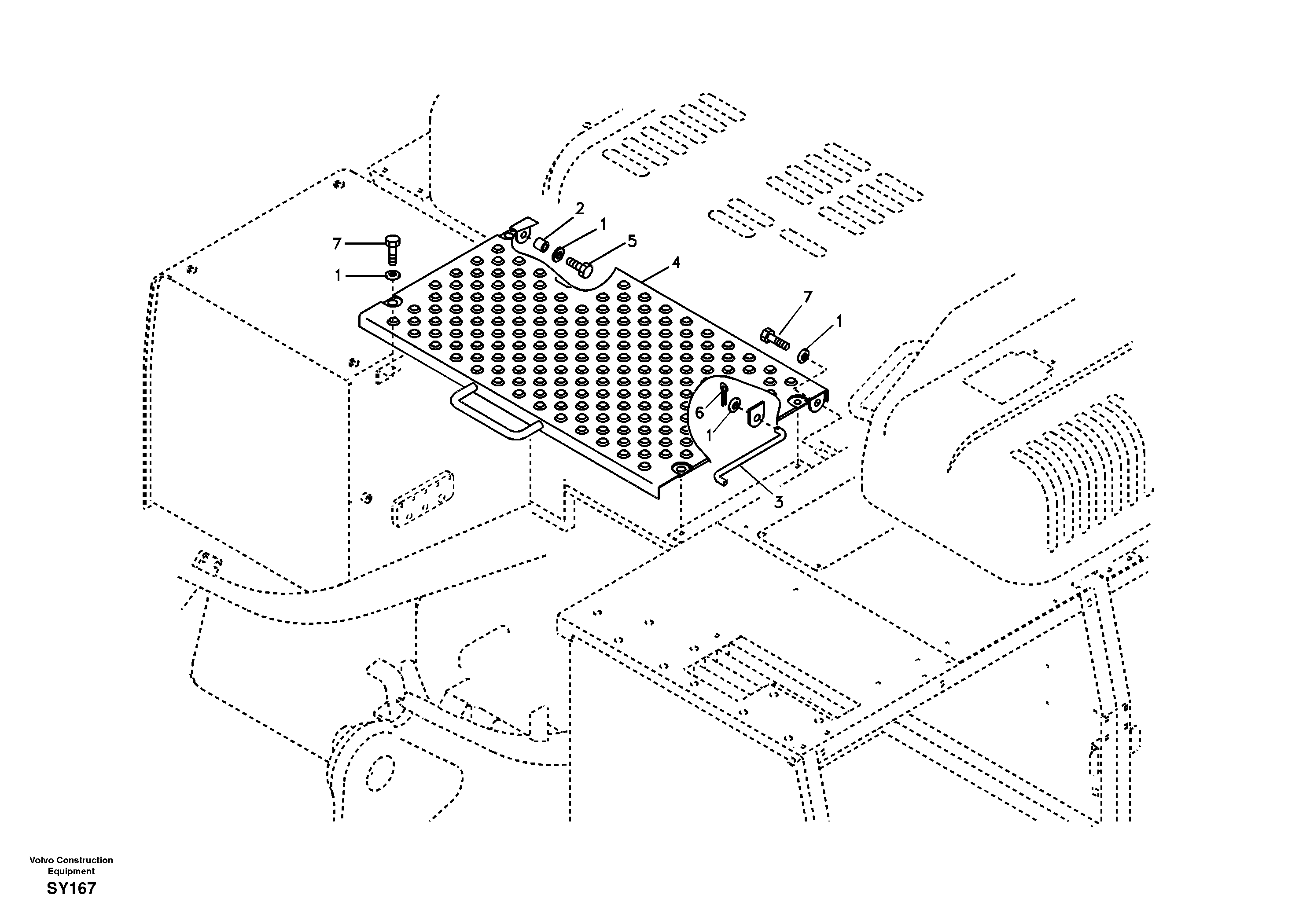 Схема запчастей Volvo EC290B - 5372 Cover, control valve EC290B