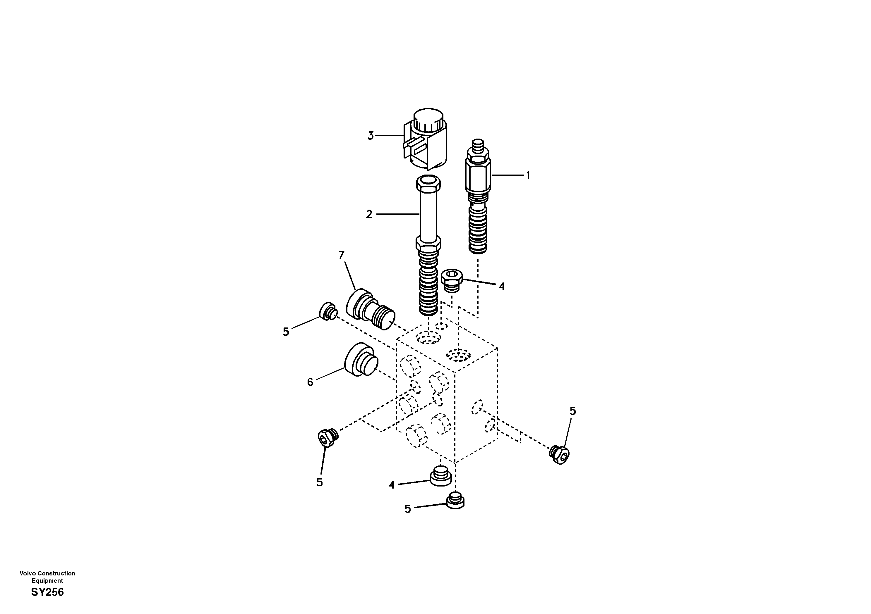 Схема запчастей Volvo EC290B - 42027 Valve, quickfit EC290B