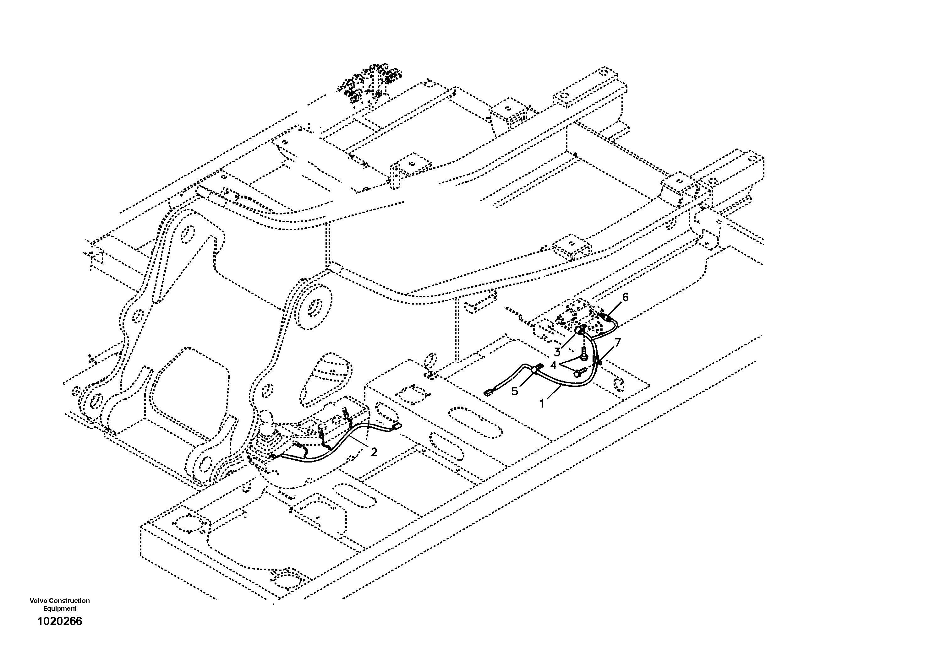Схема запчастей Volvo EC360B - 50862 Cable and wire harness for clamshell bucket EC360B PRIME S/N 15001-/85001- 35001-
