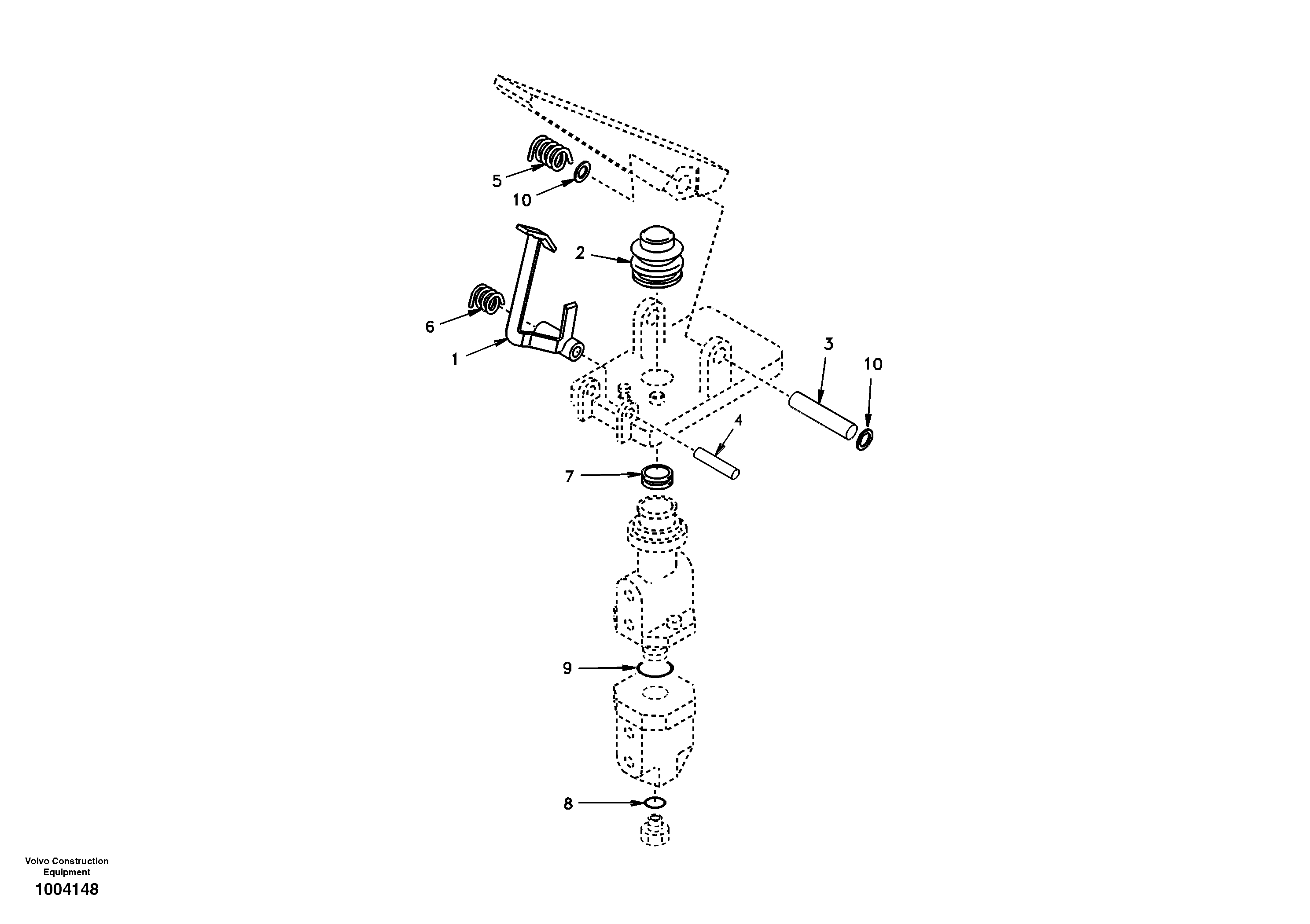 Схема запчастей Volvo EW170 - 29538 Hydraulic system, brake valve EW170 SER NO 3031-