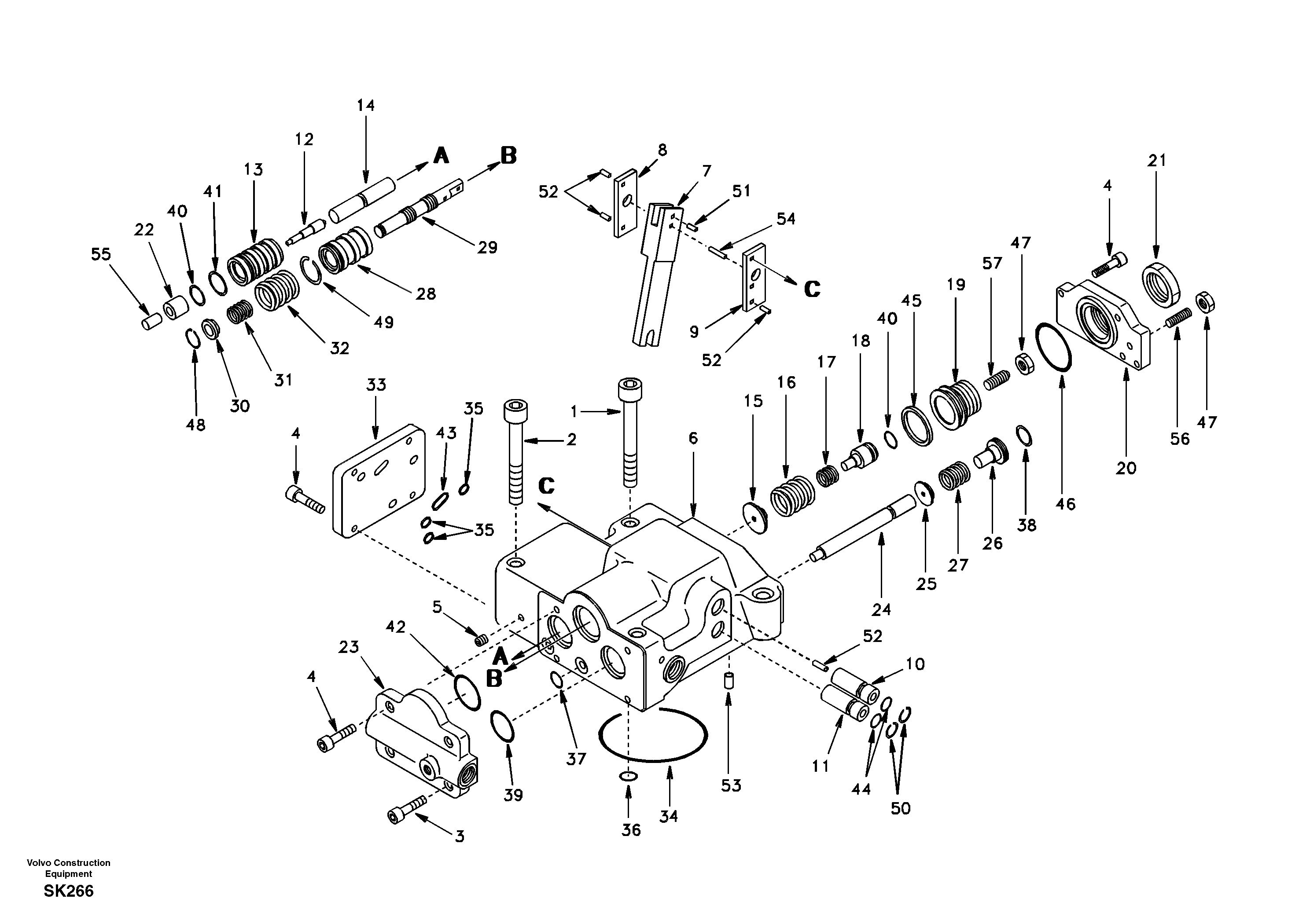 Схема запчастей Volvo EW170 - 39101 Regulator, hydraulic pump EW170 SER NO 3031-