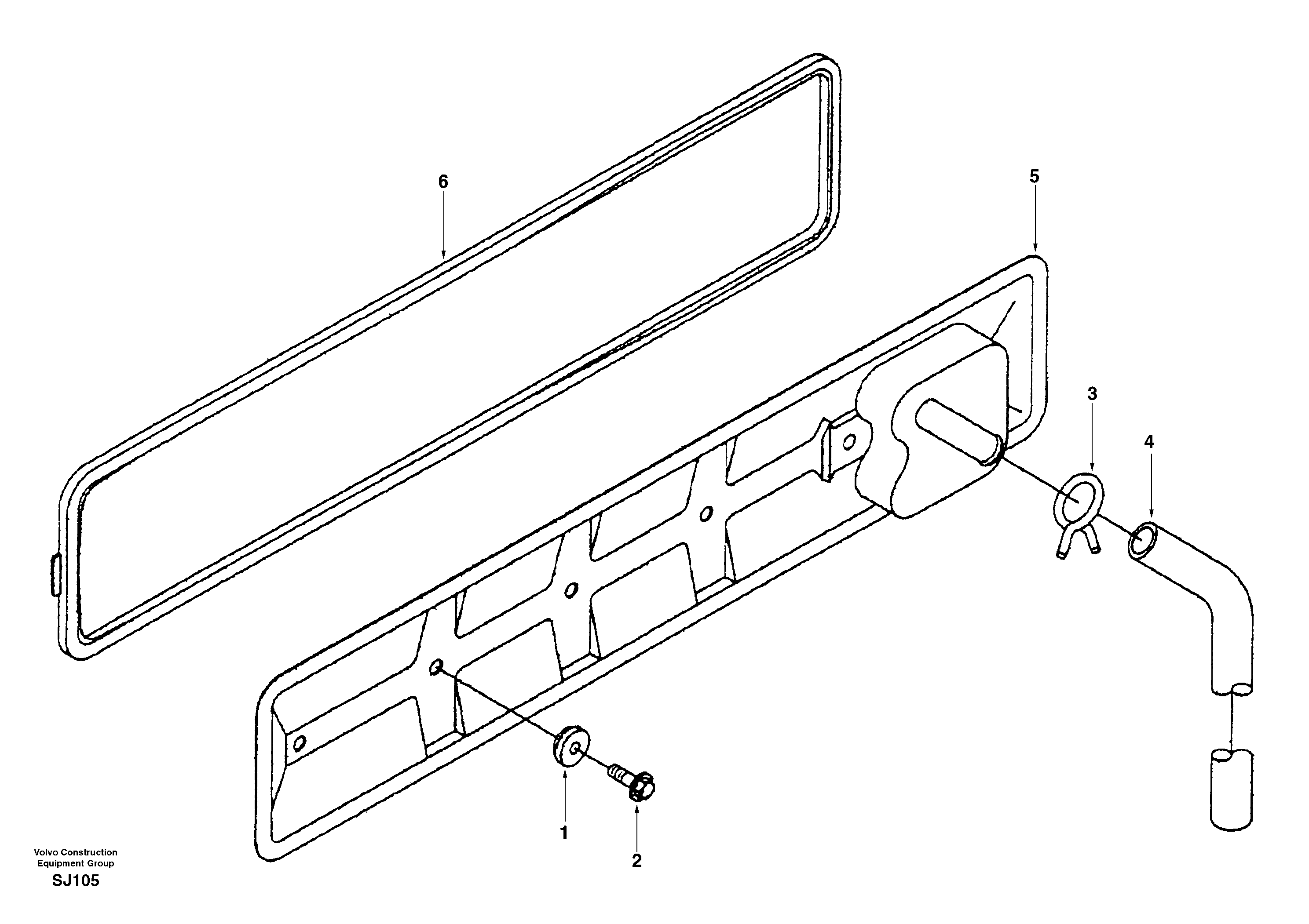 Схема запчастей Volvo EW170 - 35559 Crankcase ventilation EW170 & EW180 SER NO 3031-