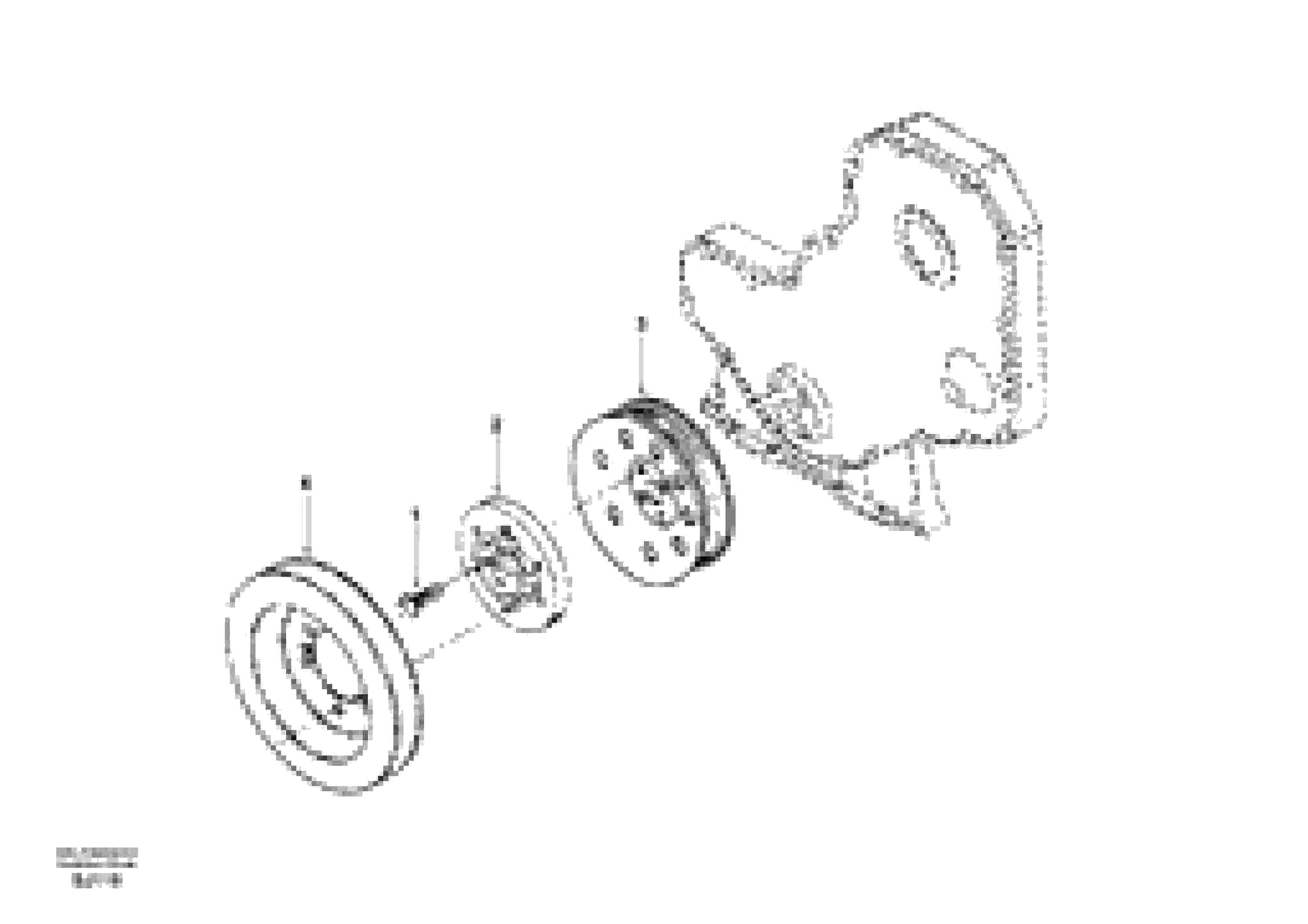 Схема запчастей Volvo EW170 - 26058 Демпфер EW170 & EW180 SER NO 3031-