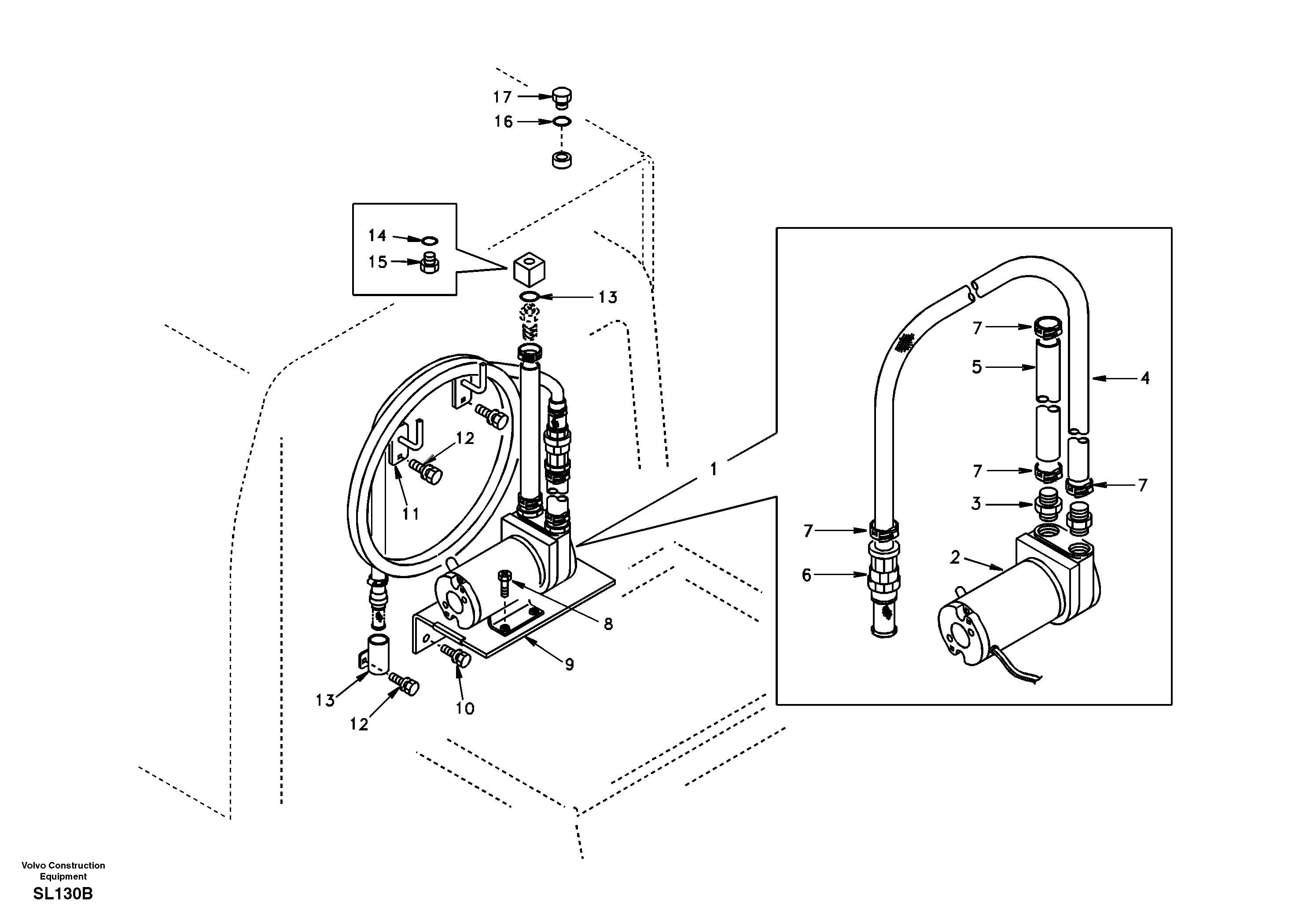 Схема запчастей Volvo EW170 - 54896 Fuel filling pump EW170 & EW180 SER NO 3031-